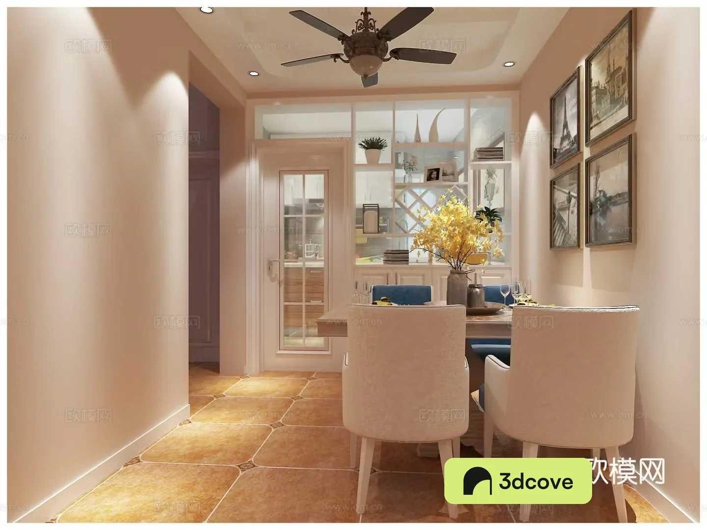 American living and dining room chandeliers desk lamp multi-person sofa single sofa coffee table decorative cabinet