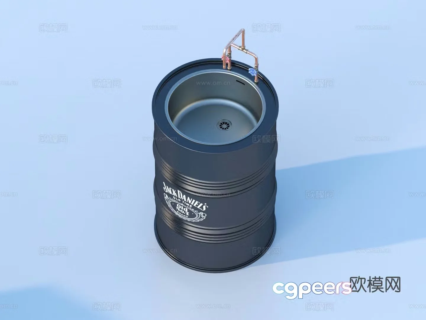 Wash basin Experimental equipment 3D model