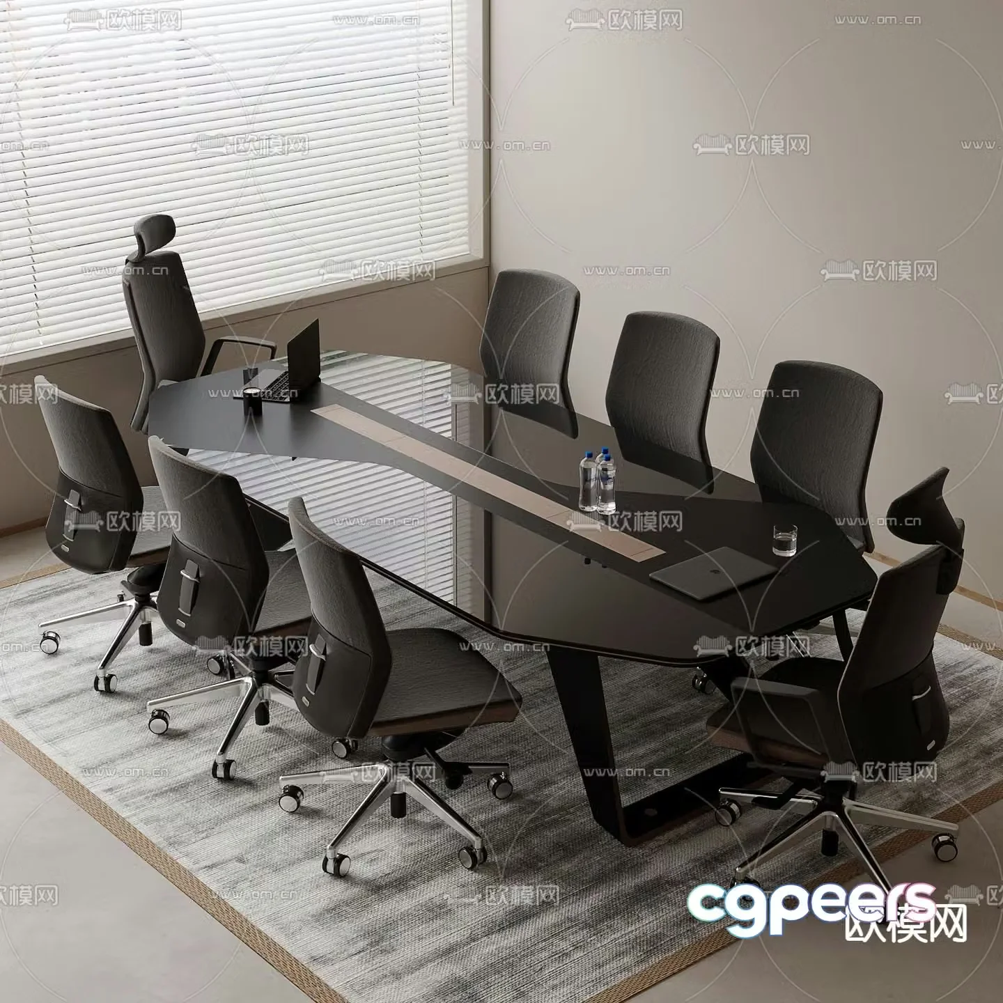 Modern conference table conference table 3d model
