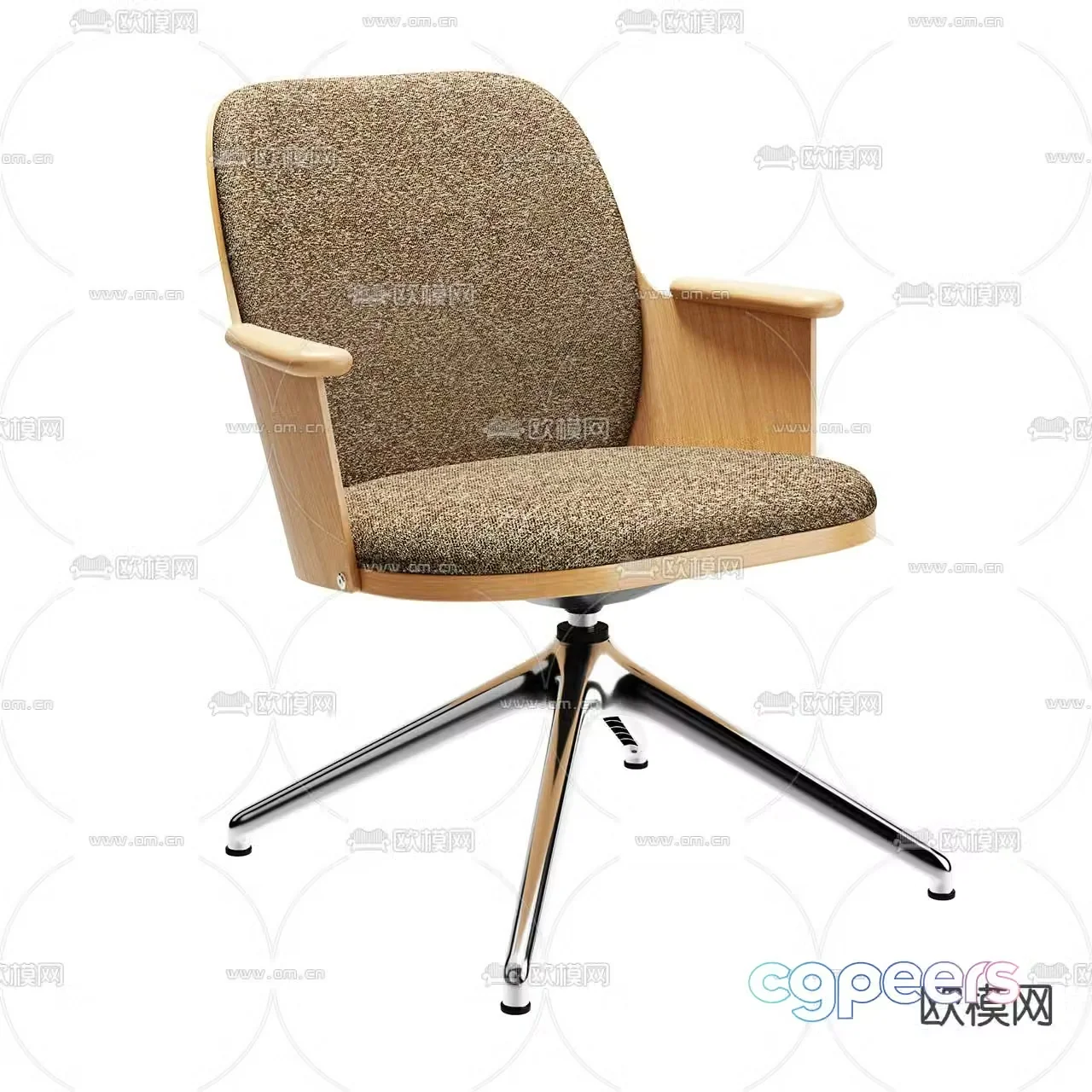 Office chair training chair shift chair staff chair 3D model