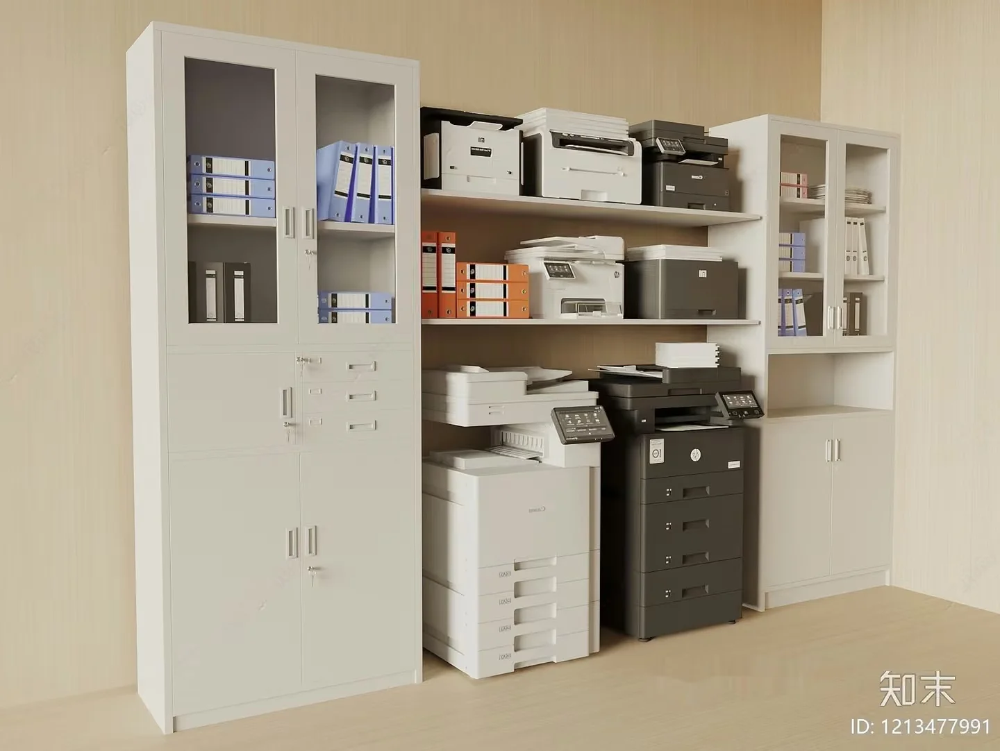 Office Equipment And Supplies 3D Model – 14131 – VRAY Render
