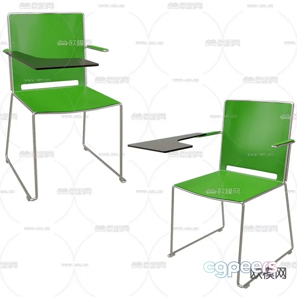 LEYFORM training table training chair 3d model