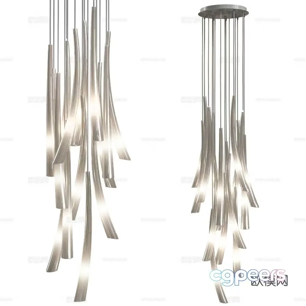 Art chandelier 3d model