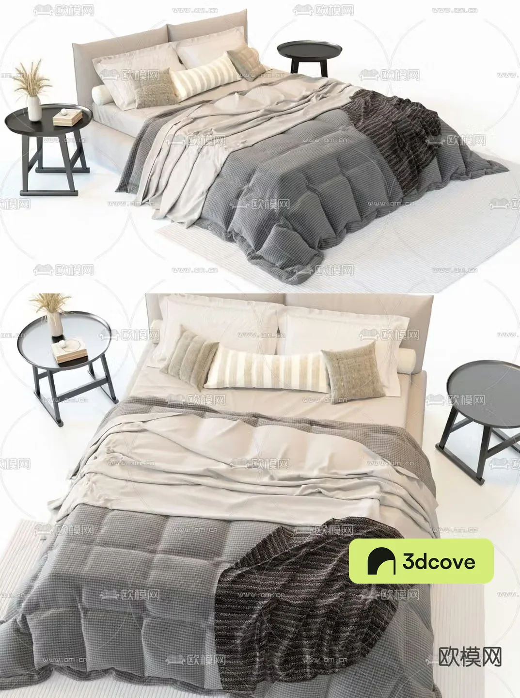 Italy Meridiani Scott double bed