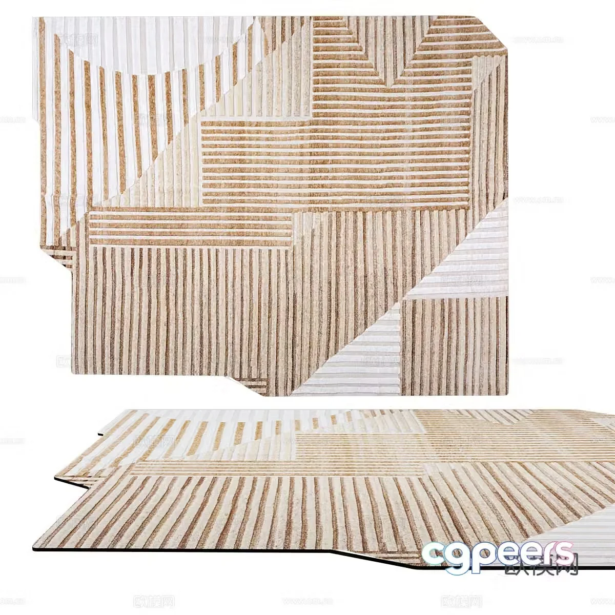 Modern minimalist carpet Carpet Simple carpet Living room carpet Decorative carpet 3d model