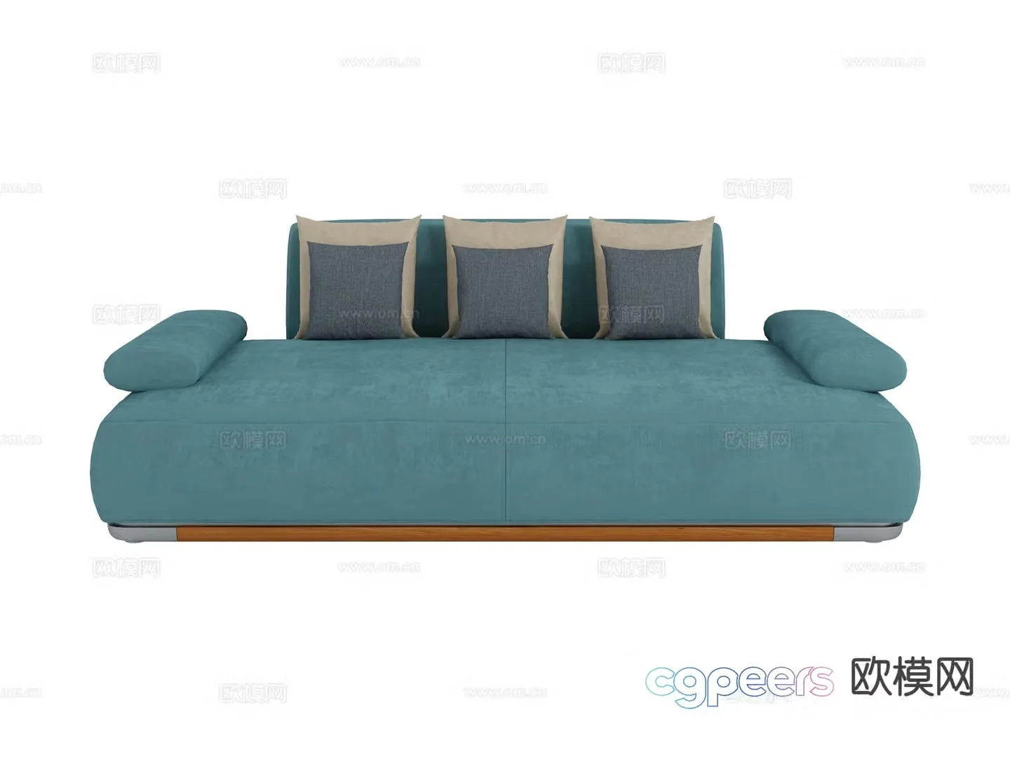 visionnaire Italian light luxury sofa double sofa 3D model
