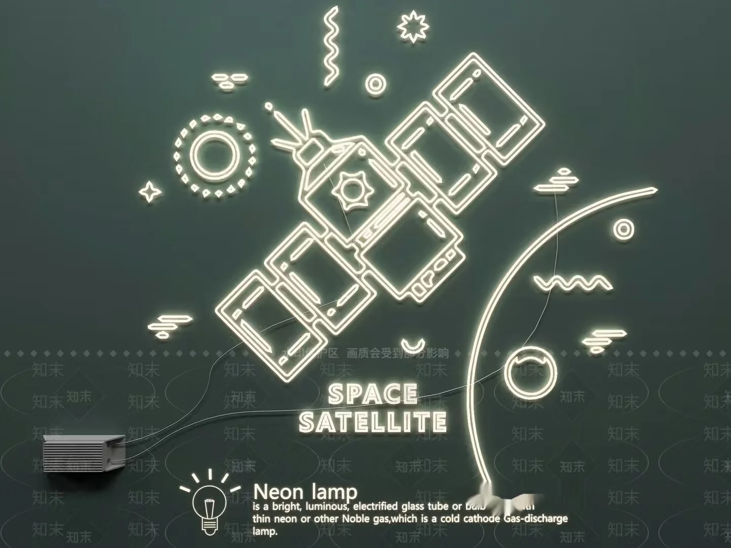 Space Satellite 3D Model – 19215 – VRAY Render