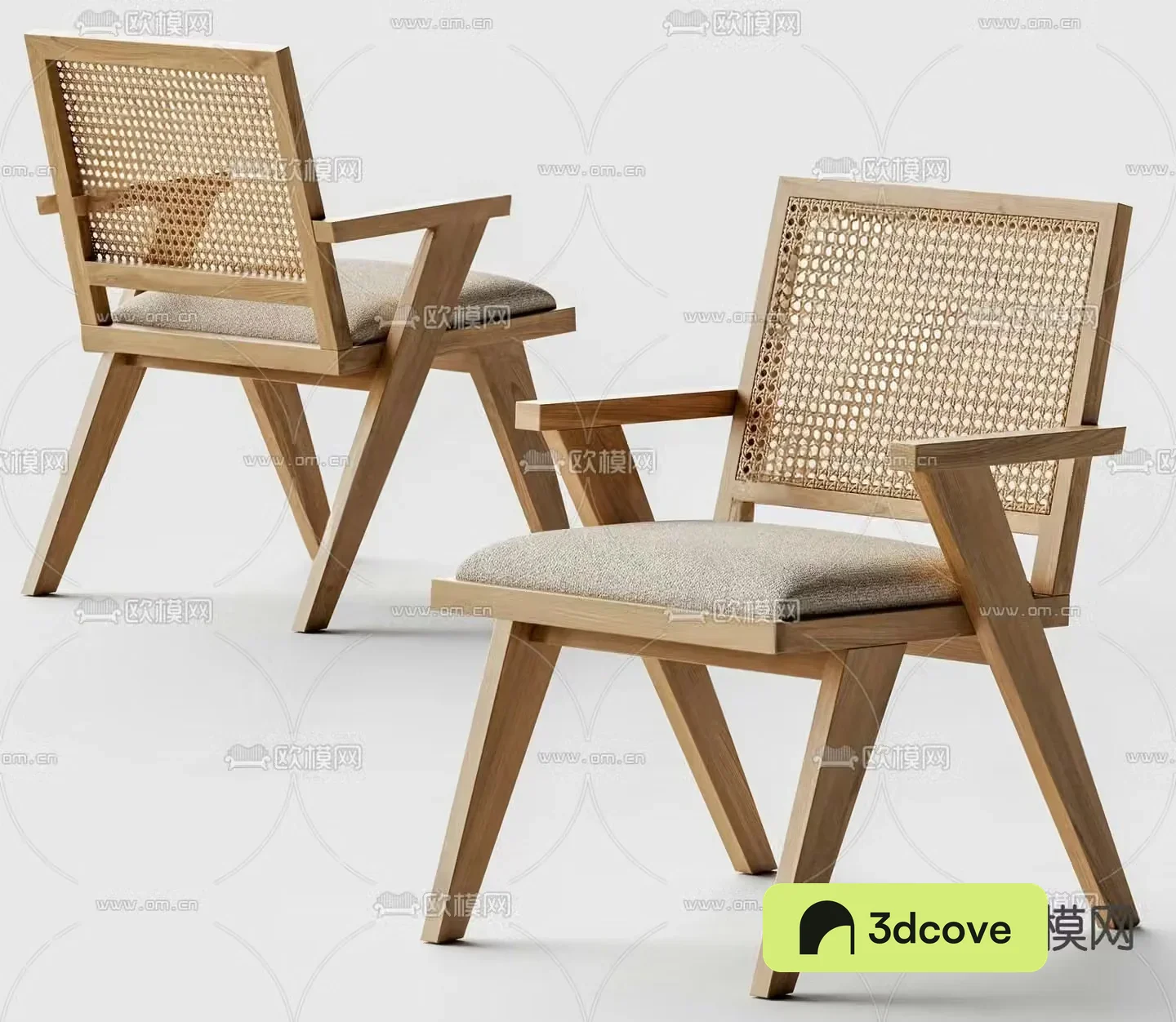 Pierre wabi-sabi chair rattan chair leisure chair