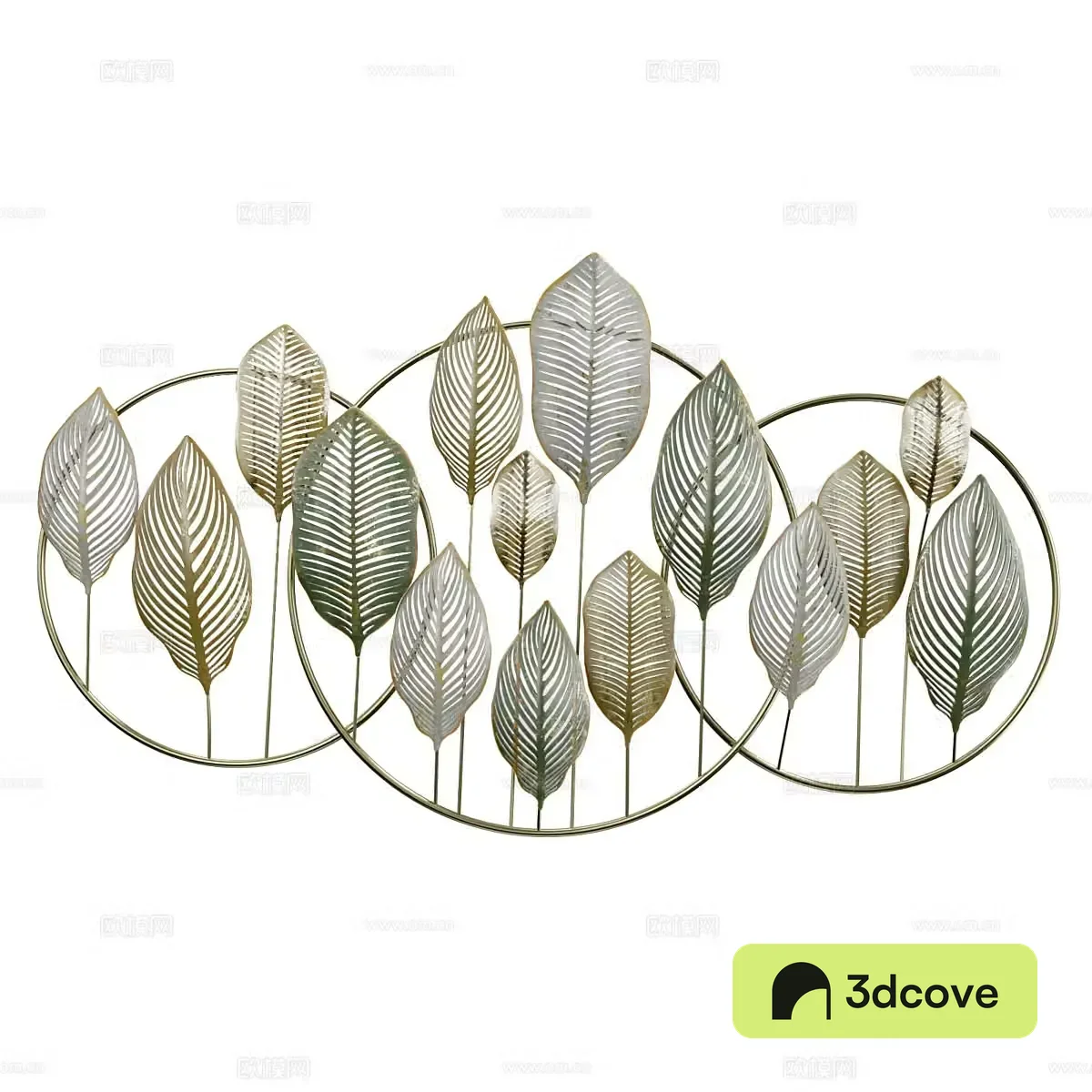 Modern Leaves Metal Chandelier