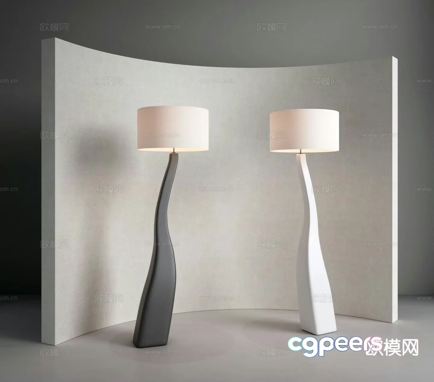 Light luxury floor lamp 3D model