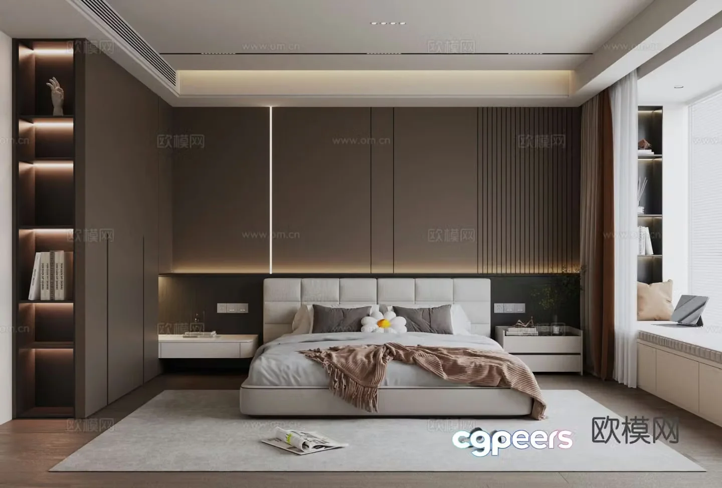 Italian style bedroom 3d model