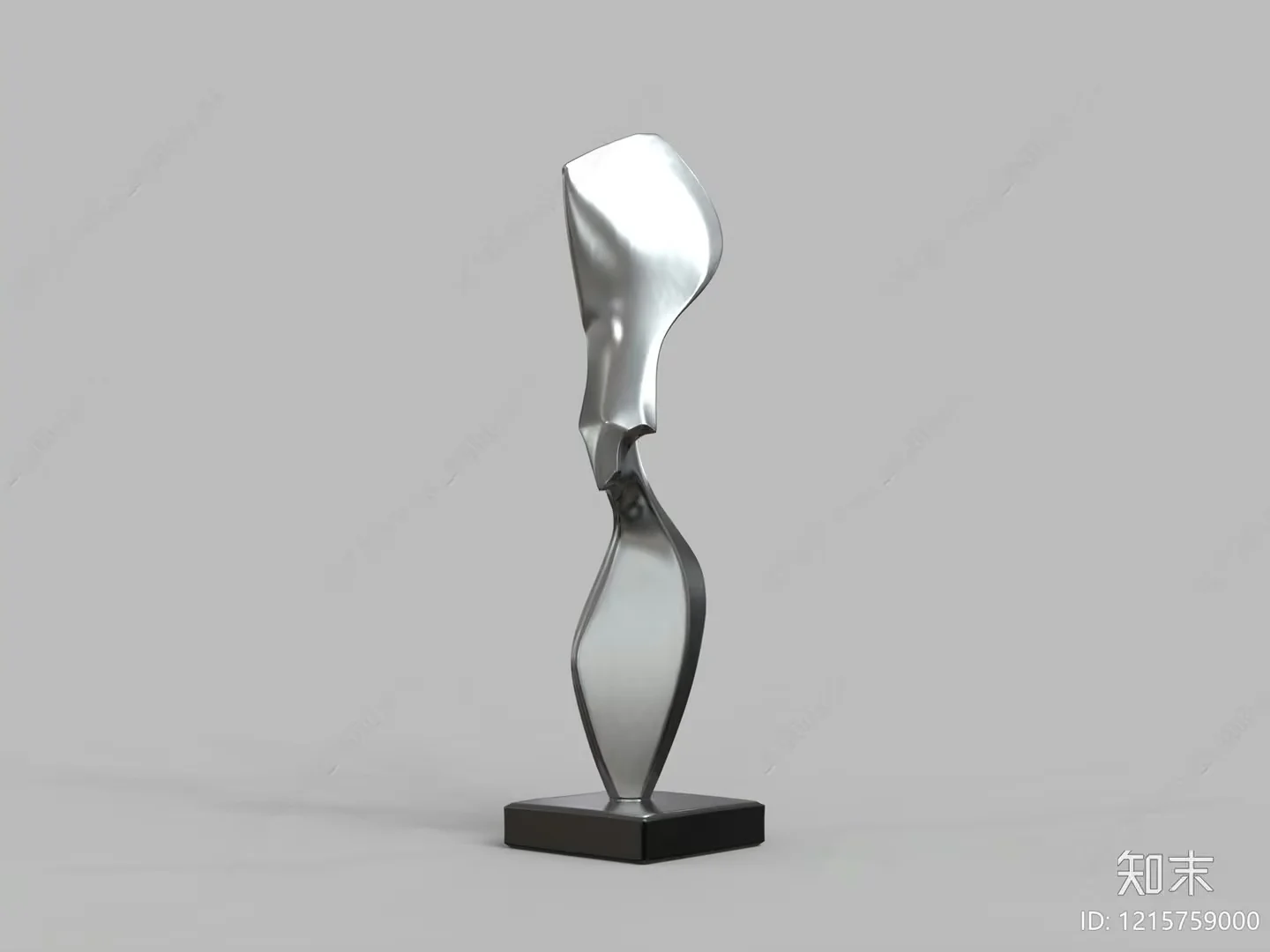 Abstract Metal Sculpture 3D Model – 14498 – VRAY Render