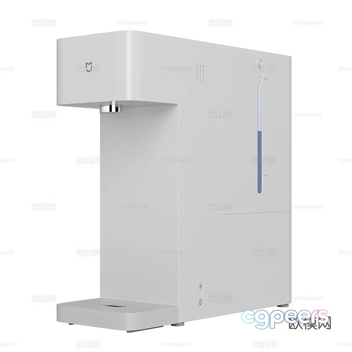 Modern water dispenser water purifier 3D model