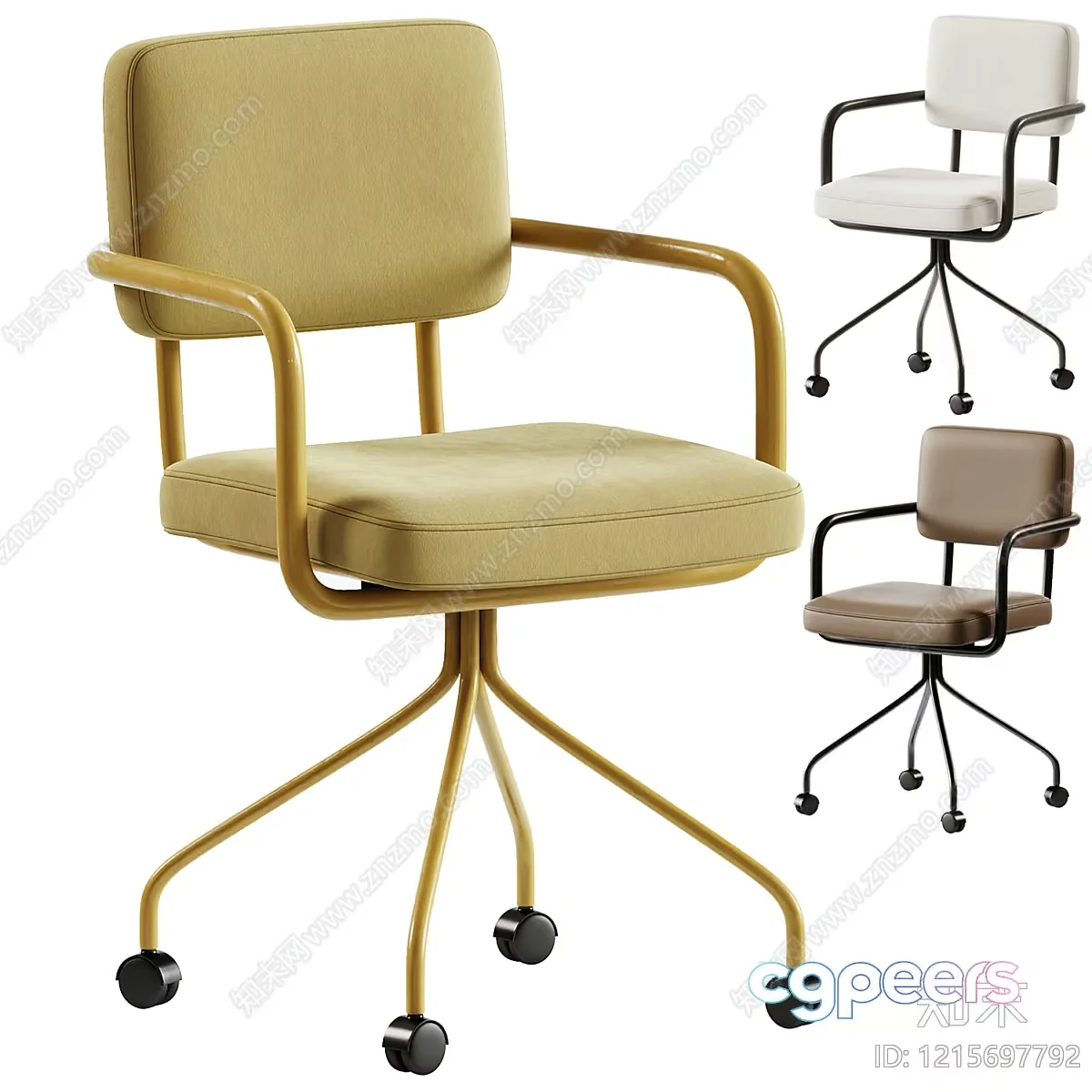 Modern Office Chairs 3D Model – 14278 – VRAY Render