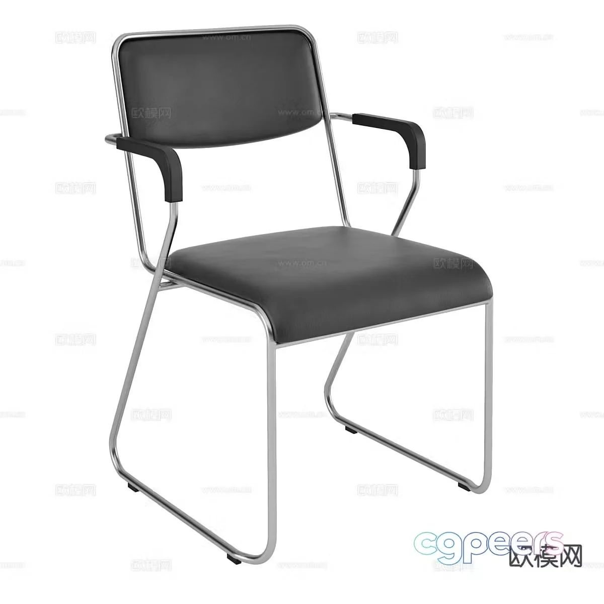 Modern chair dining chair 3d model