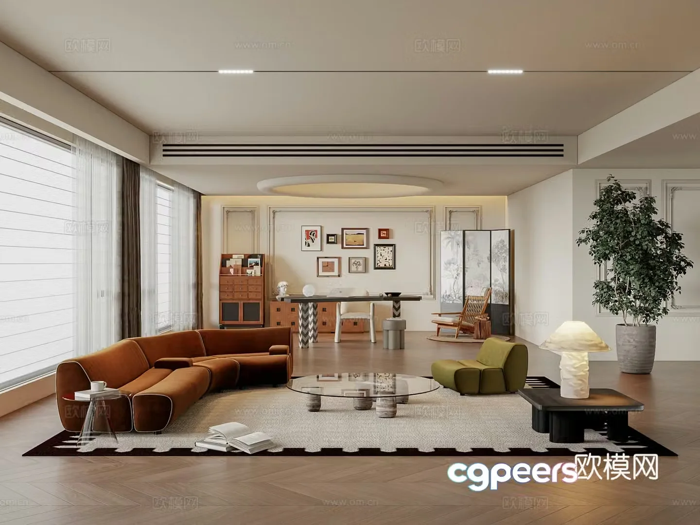 Modern living room 3d model