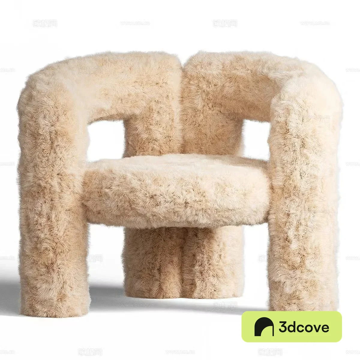 Modern plush chair lounge chair