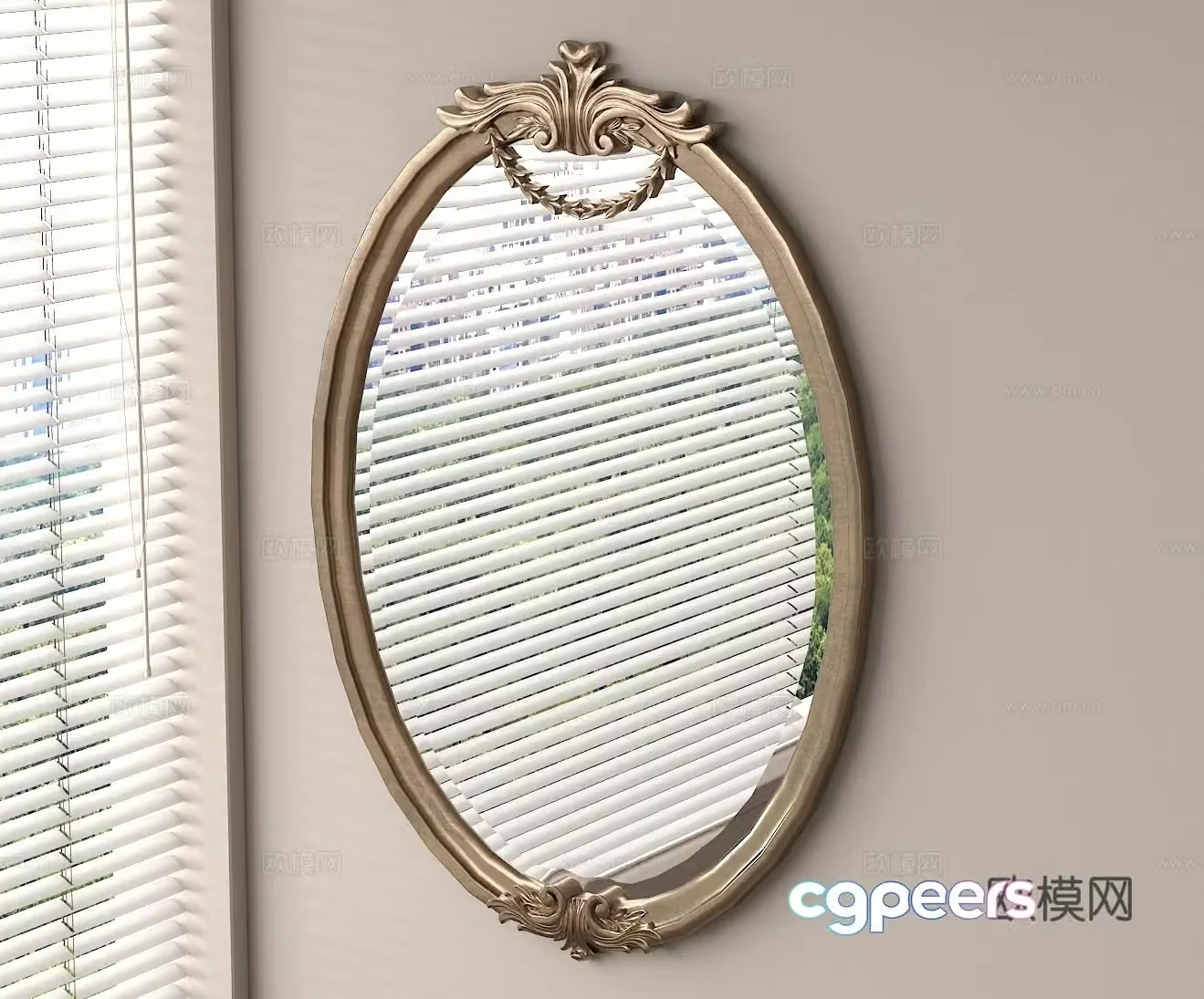 Mirror Dressing Mirror Makeup Mirror Wearing Mirror 3D Model