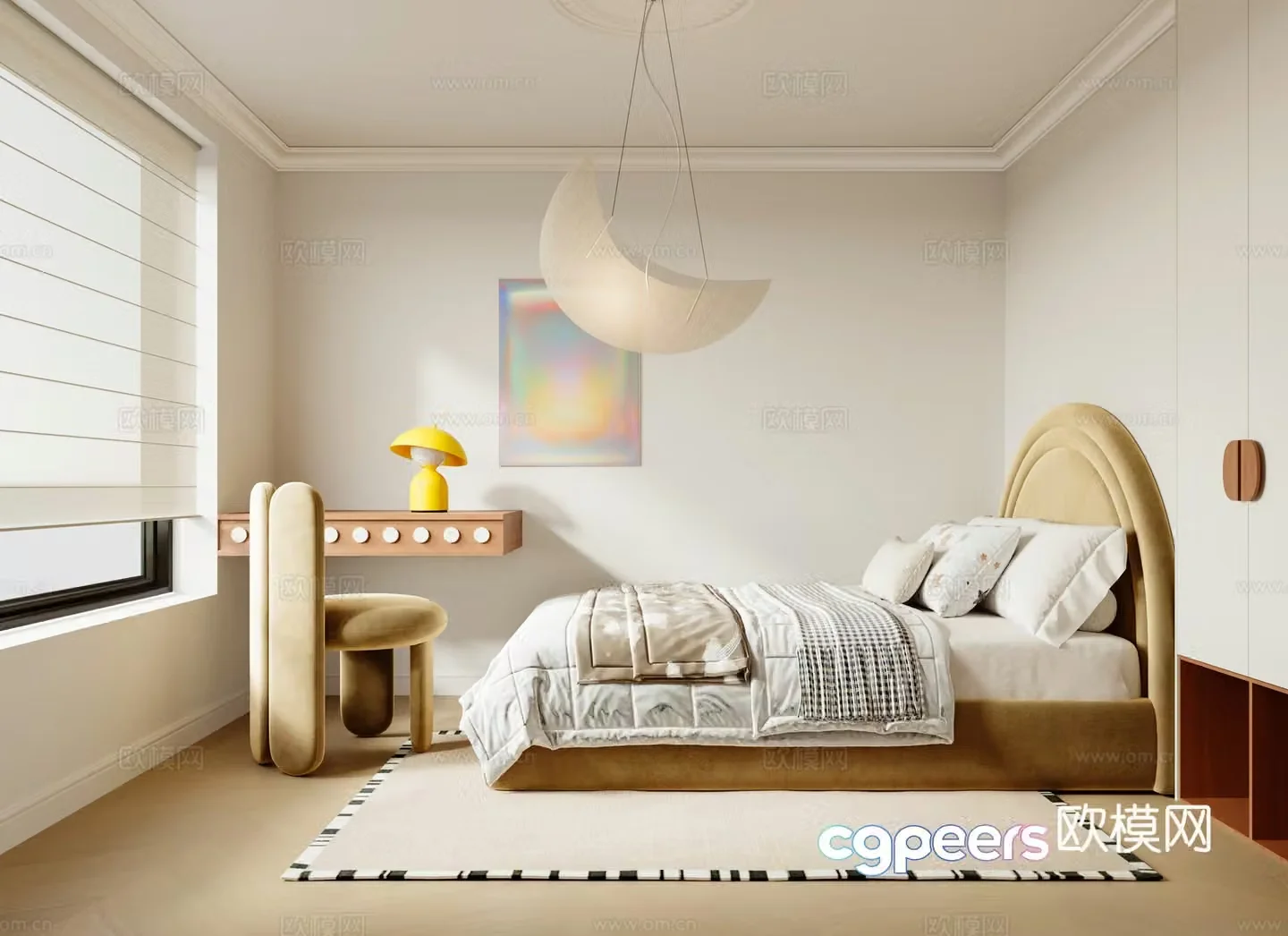 Modern children’s room 3d model