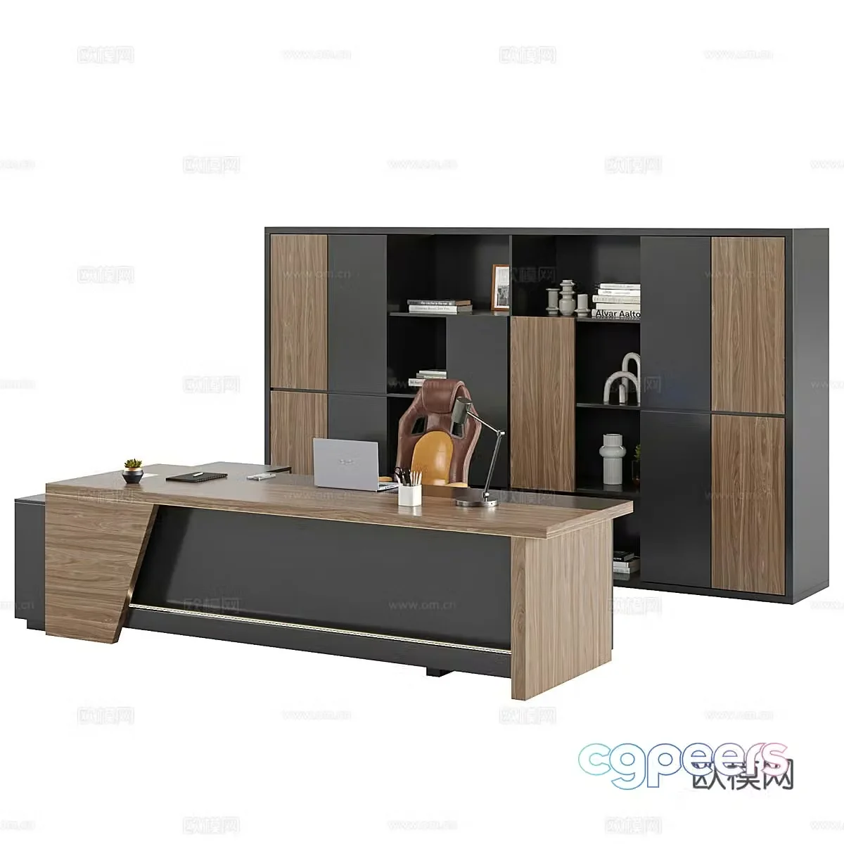 Desk desk desk boss desk 3d model