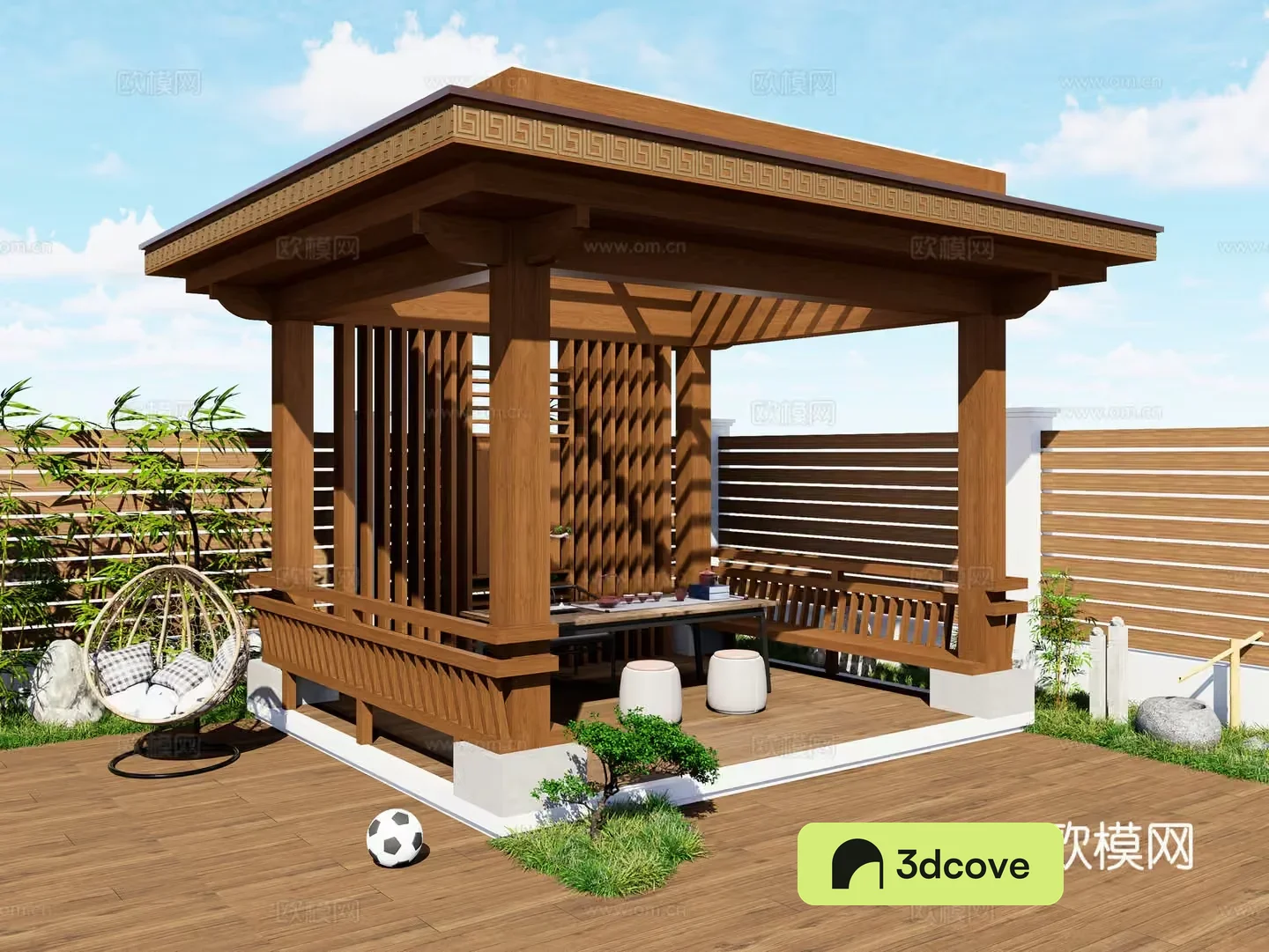 A Wooden Gazebo