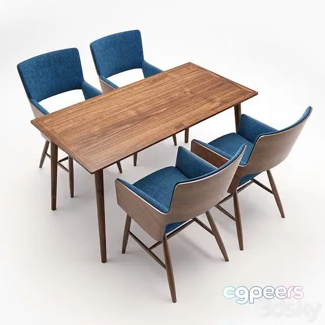 3ds Max Free – Table and chair Mikiya Kobayashi