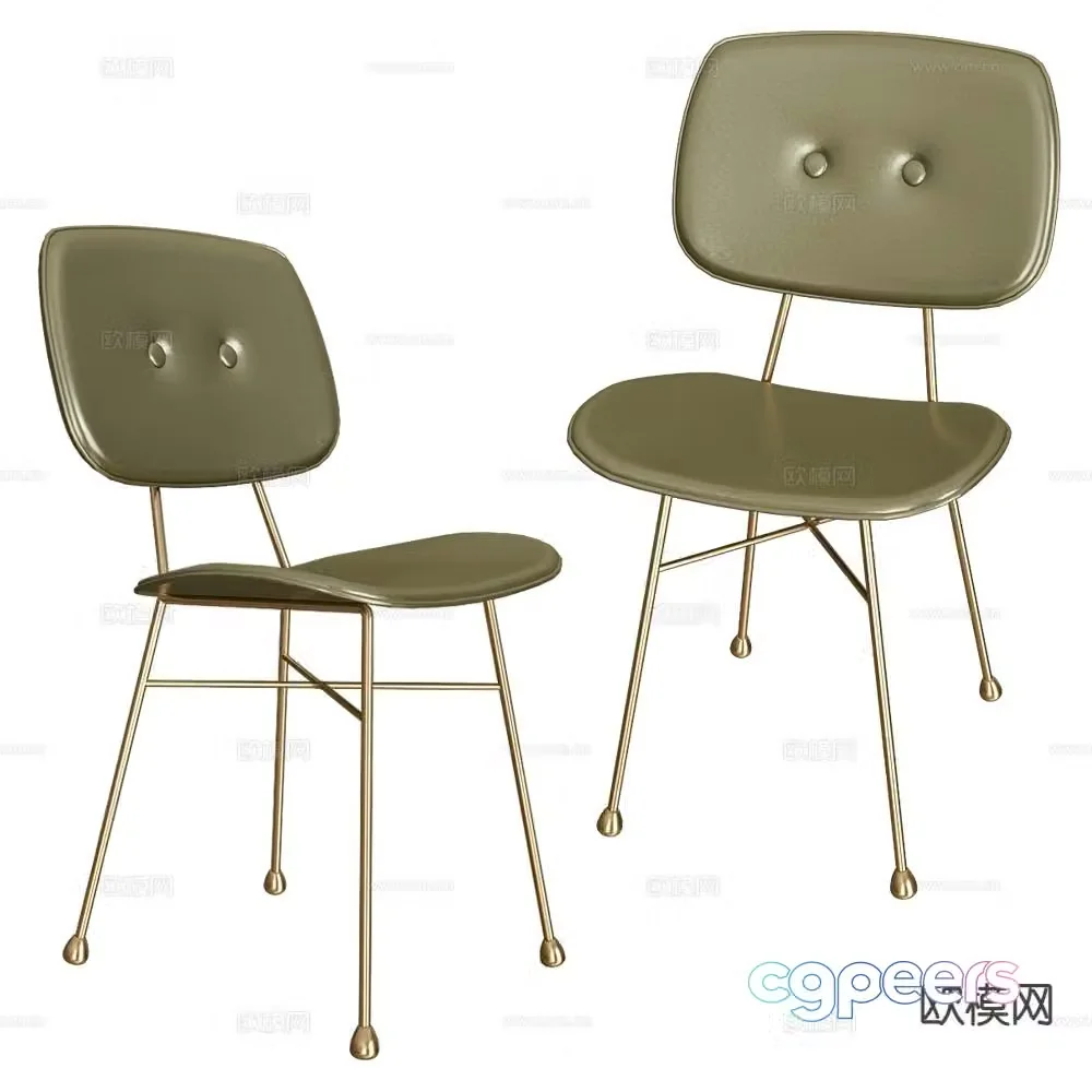 Moooi Italian chair dining chair 3d model