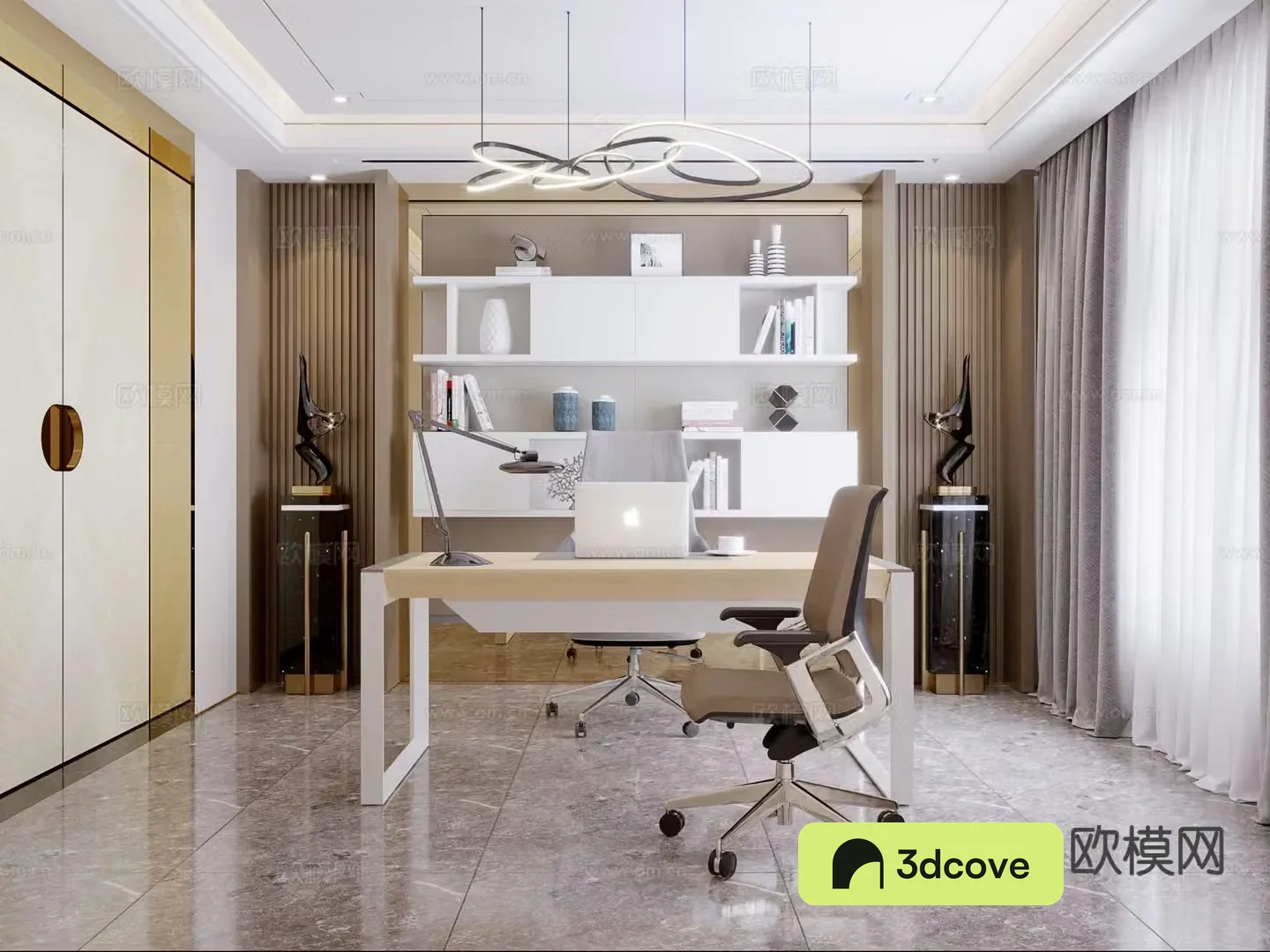 Modern study room