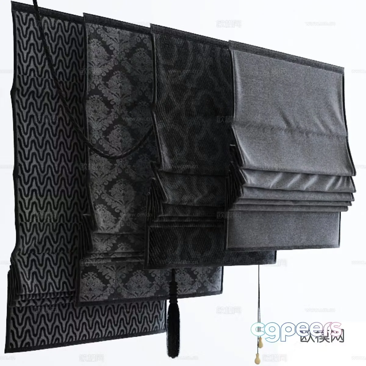 Roman blind 3d model