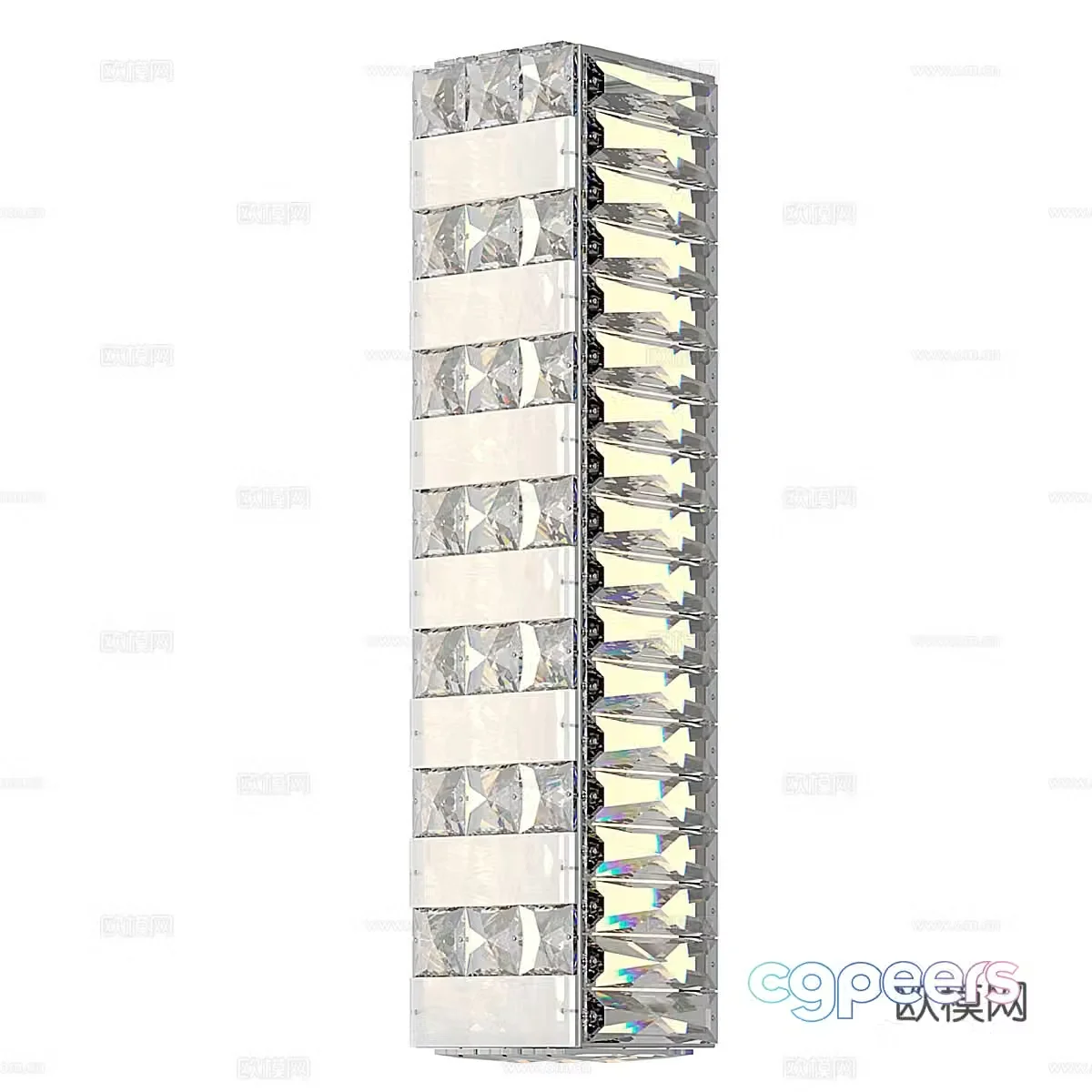 Modern glass wall lamp 3d model