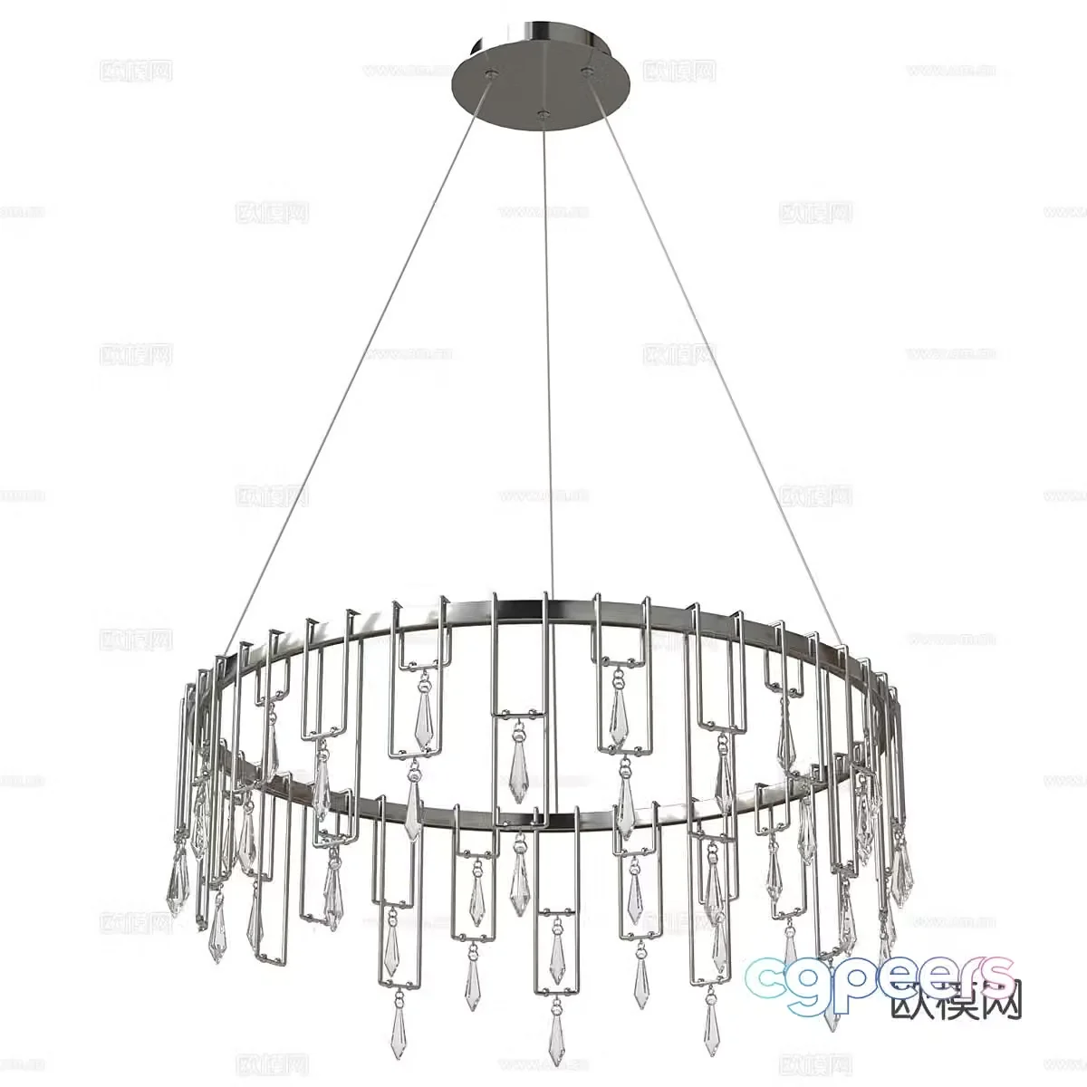 Modern minimalist chandelier dining room chandelier living room chandelier 3d model
