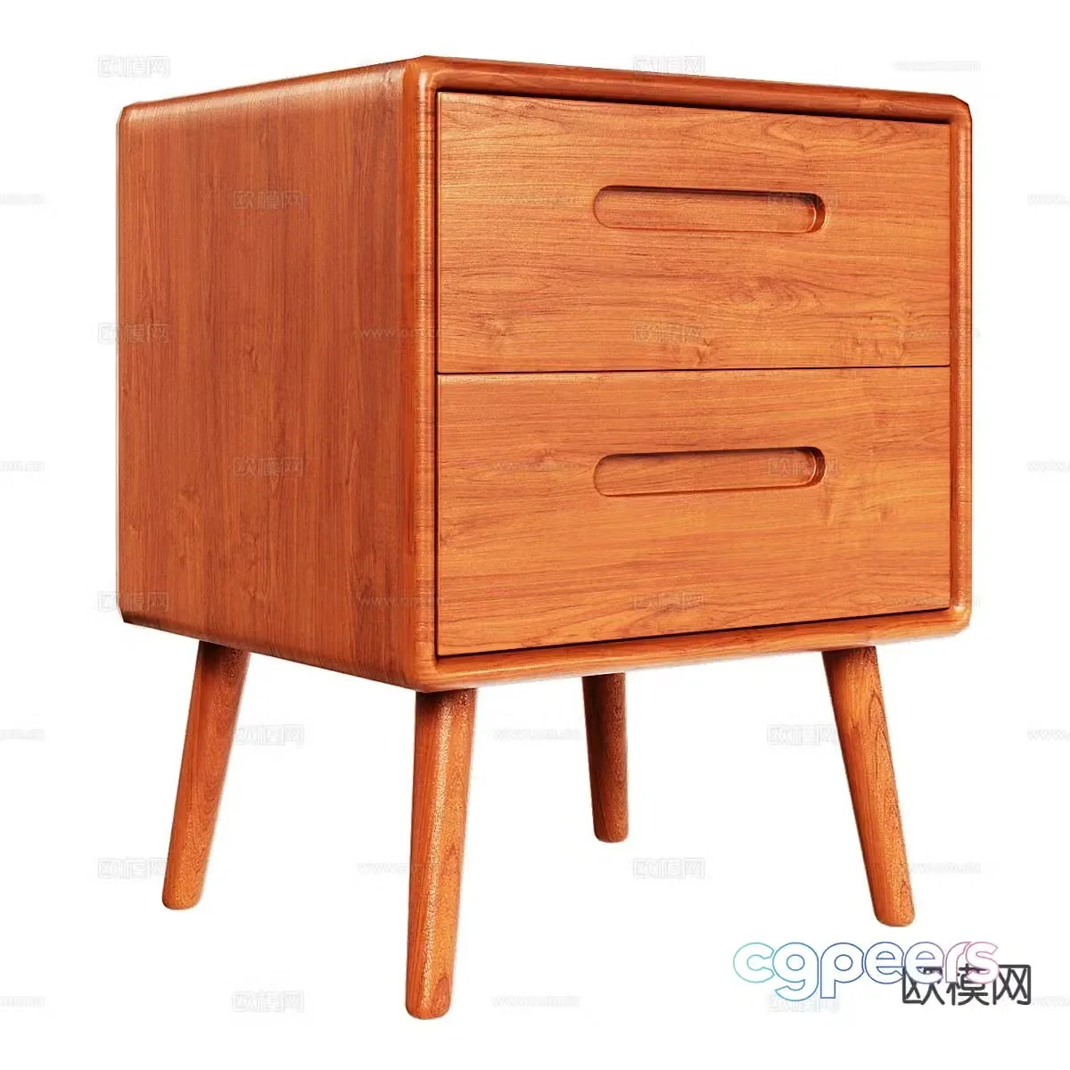 Nordic bedside table 3d model