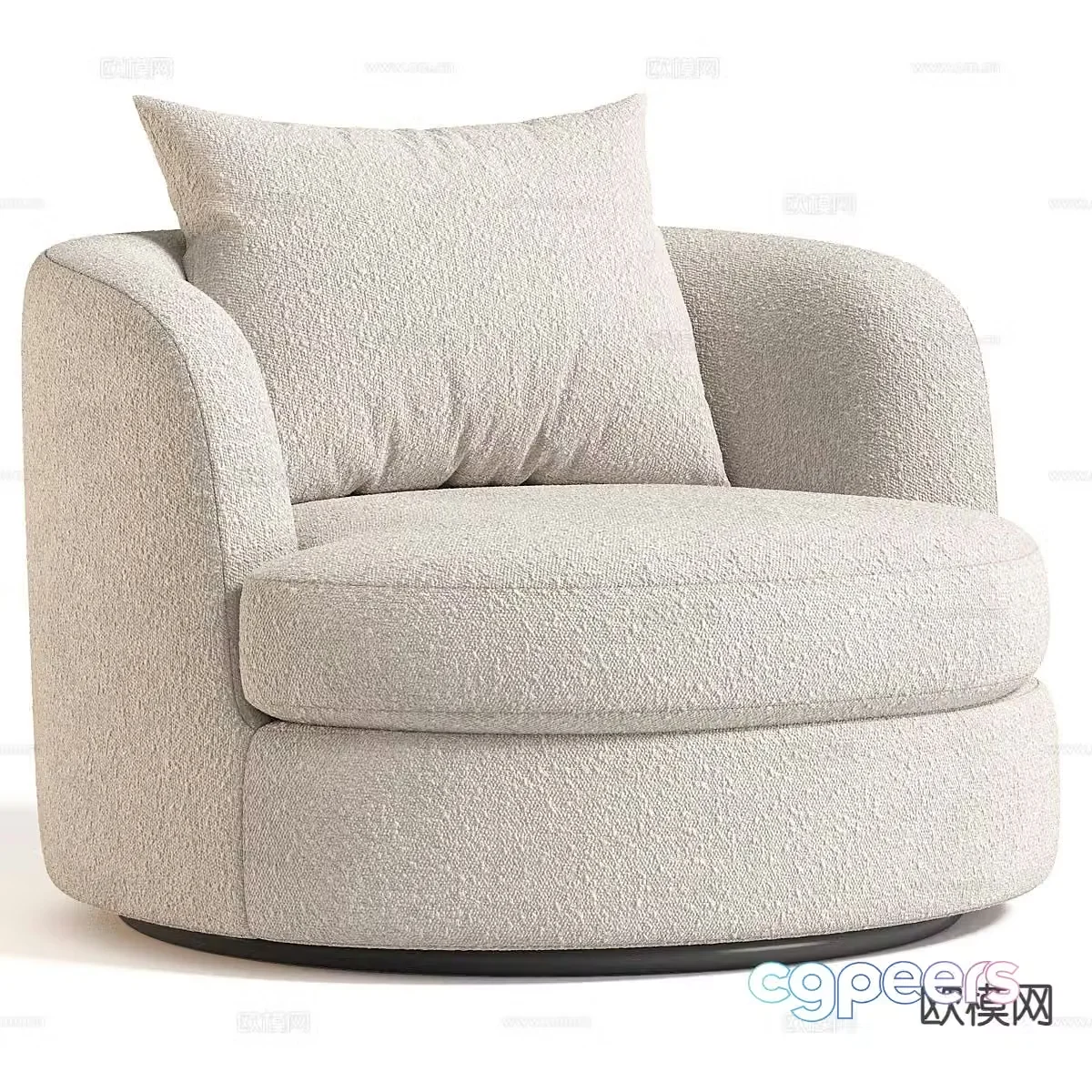 Modern single sofa 3d model