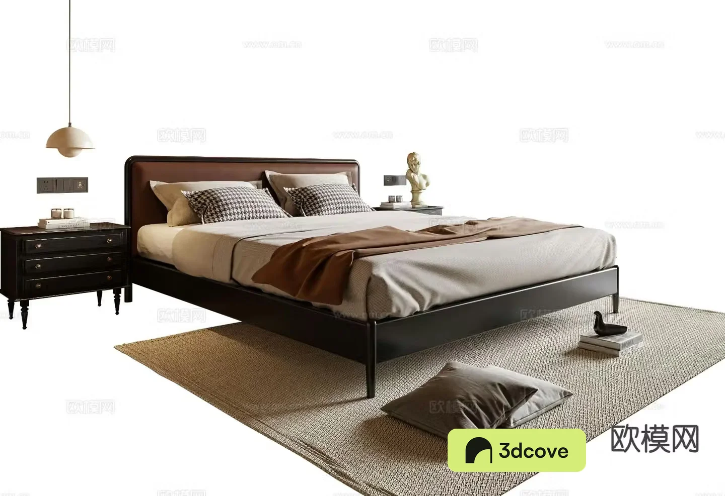 Medieval style double bed