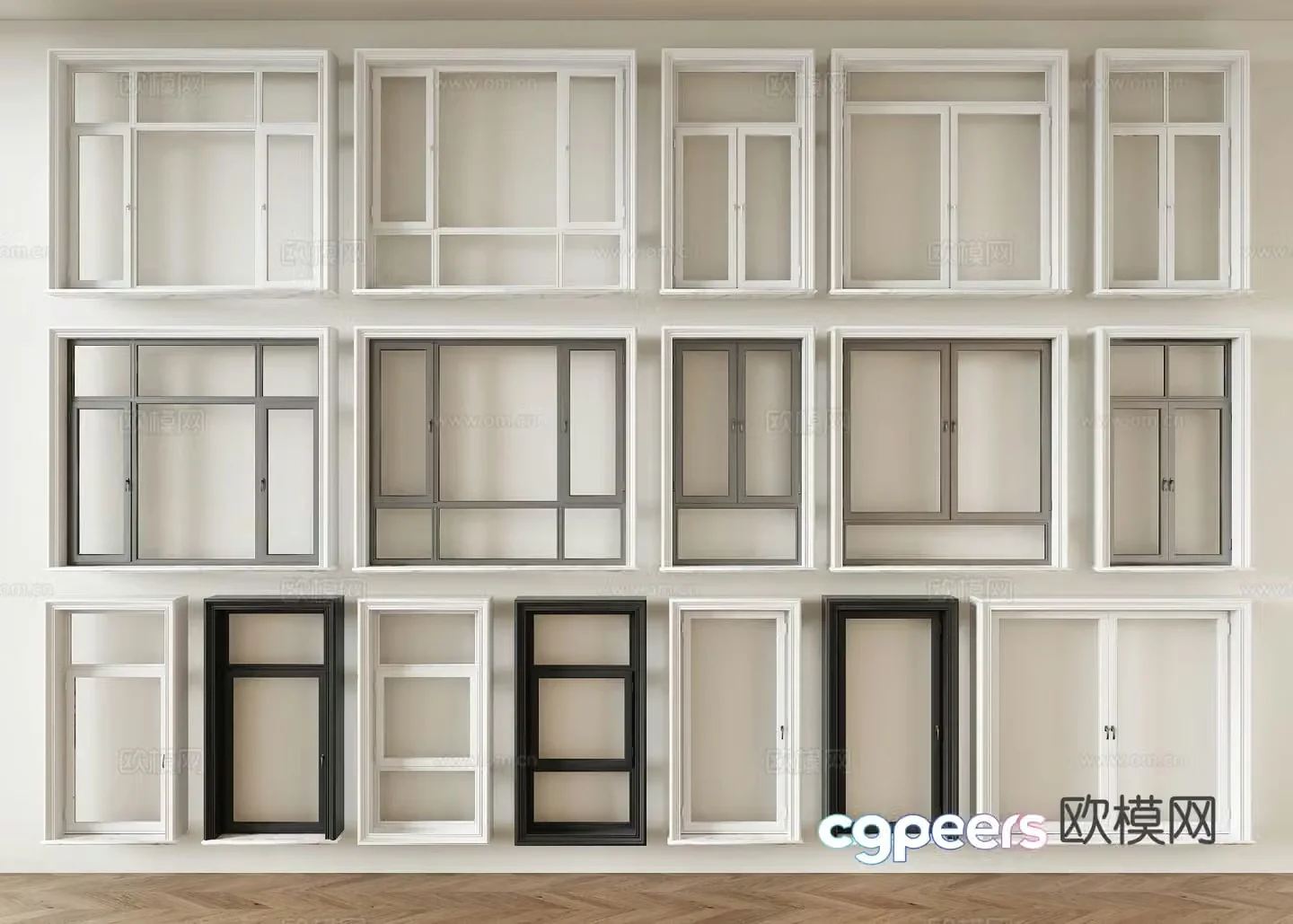 Modern window Window 3d model