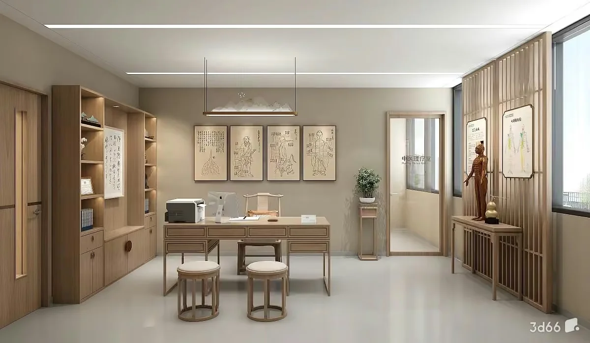 Office Room 3D Model – 23373 – VRAY Render