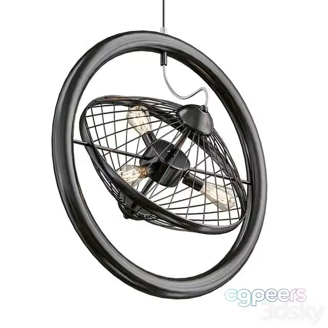 3ds Max Free – Circle Cage with Fan Design