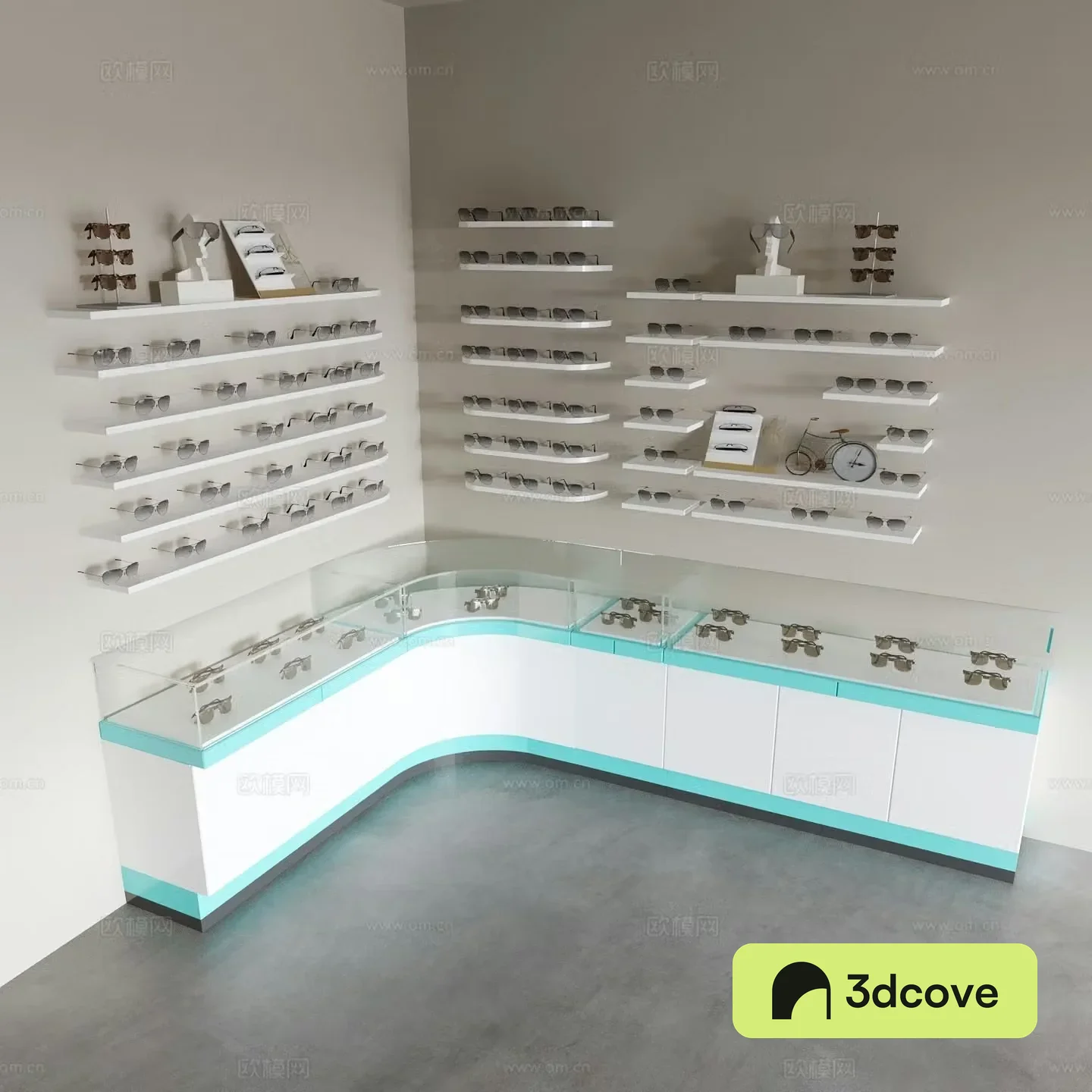 Shopping mall counter