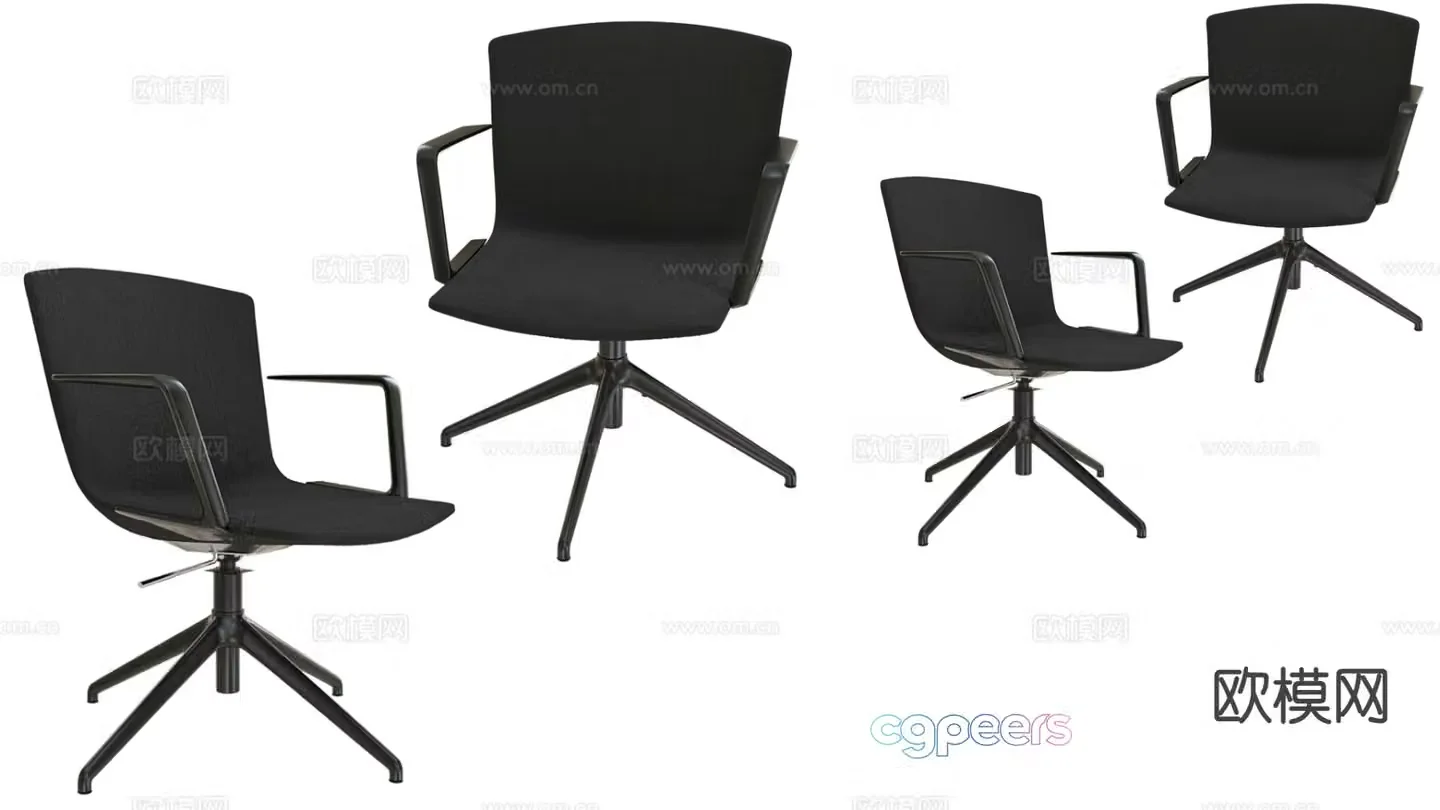 Office chair shift chair staff chair staff chair 3d model