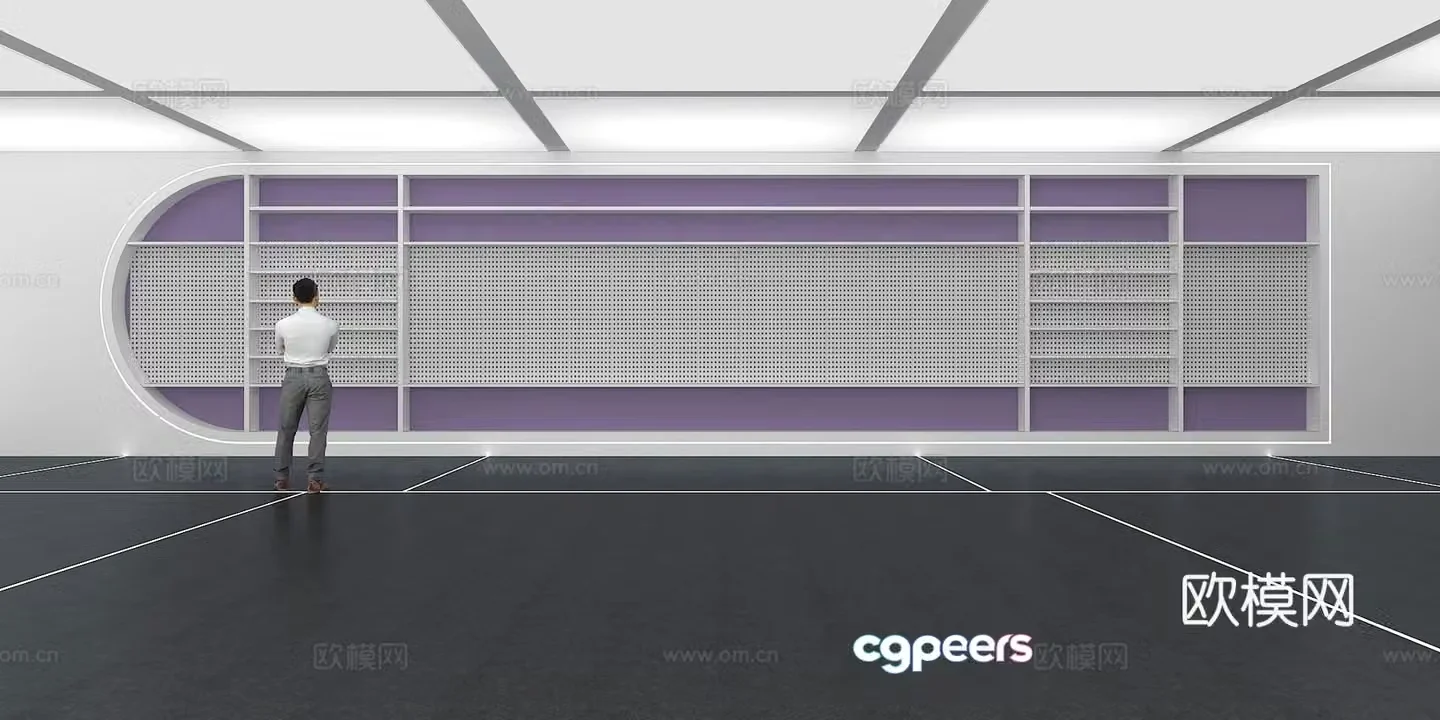 Cultural wall Corporate culture wall Display wall Classroom Exhibition hall Campus culture Corridor 3D model