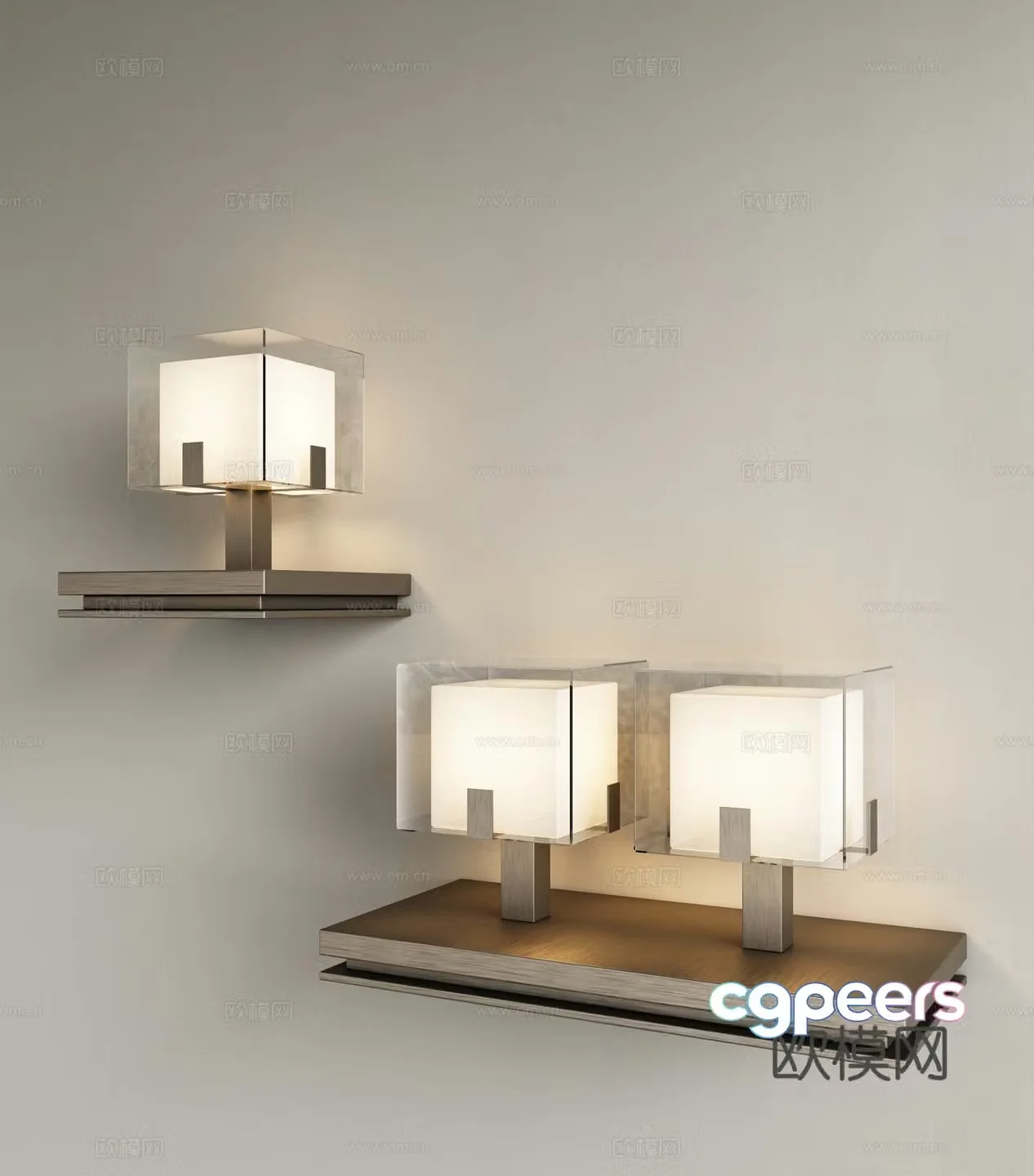 Modern light luxury metal wall lamp Decorative wall lamp Multi-head wall lamp Working wall lamp Hotel wall lamp 3D model