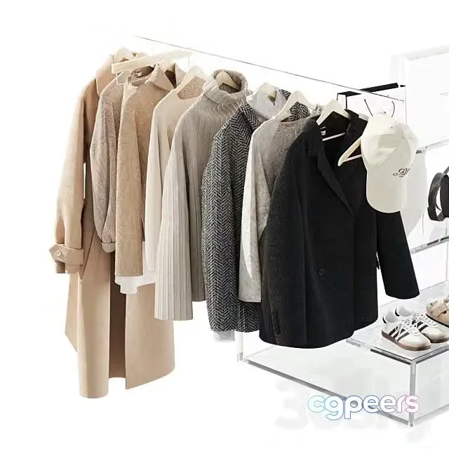 3ds Max Free – Clothes for wardrobe shop 02