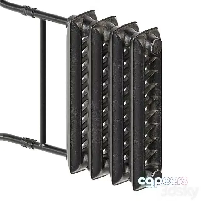 3ds Max Free – Cast iron heating radiator