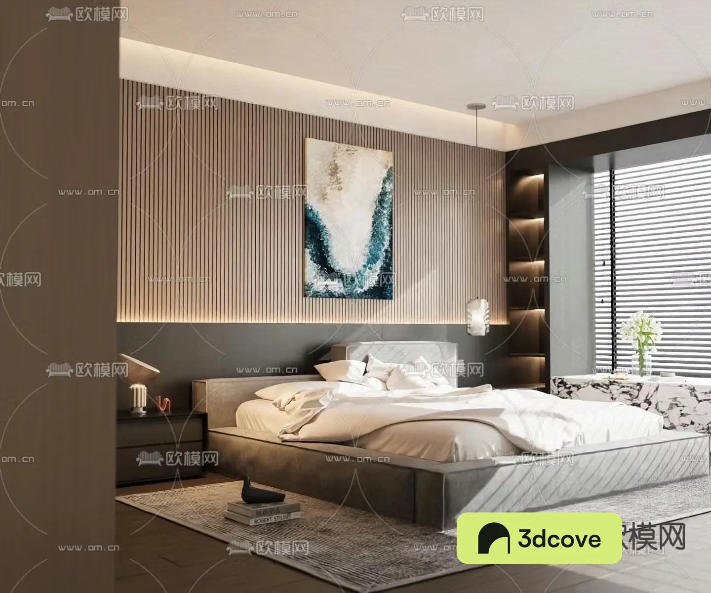 Modern double bed