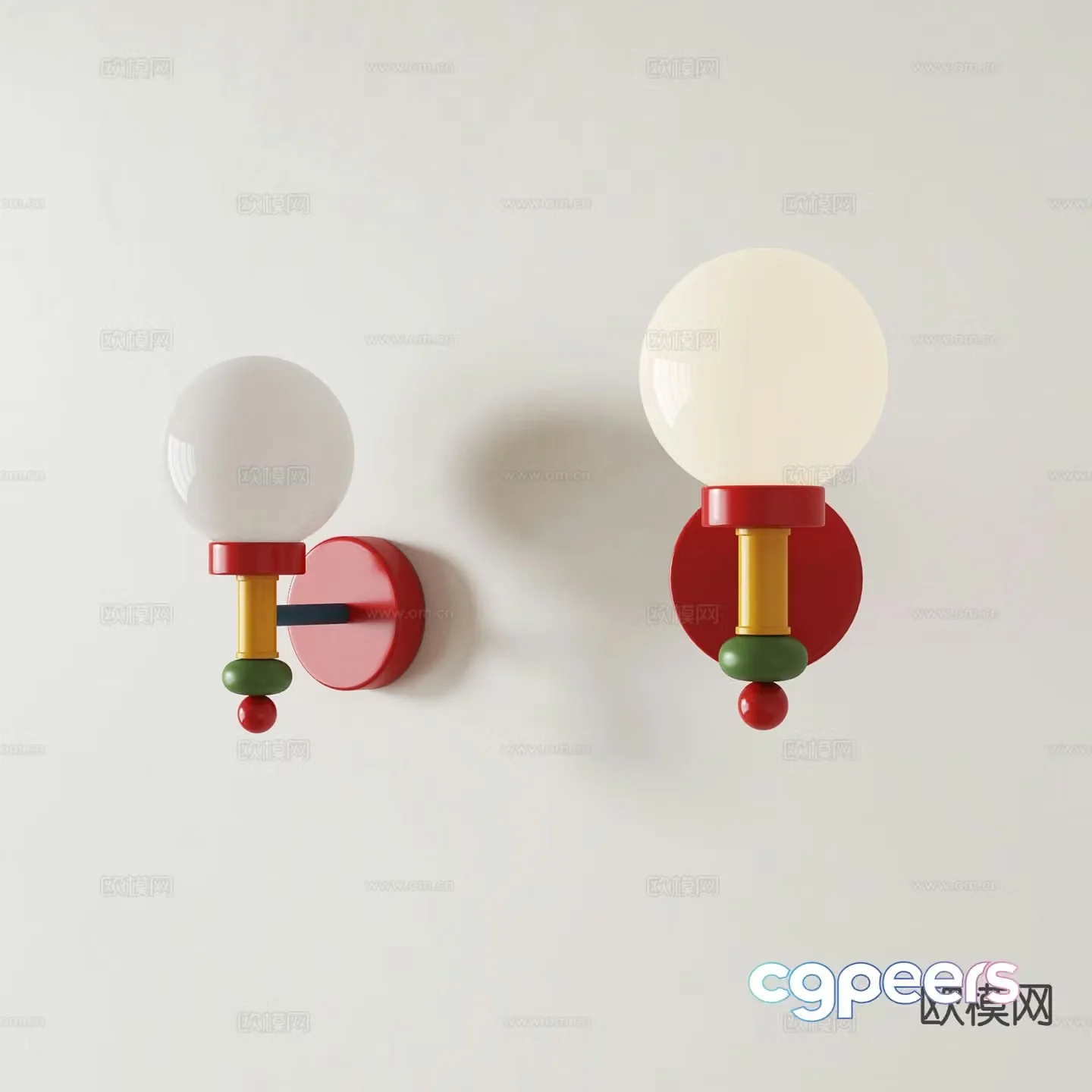 Memphis Wall Light Wall Light 3d model