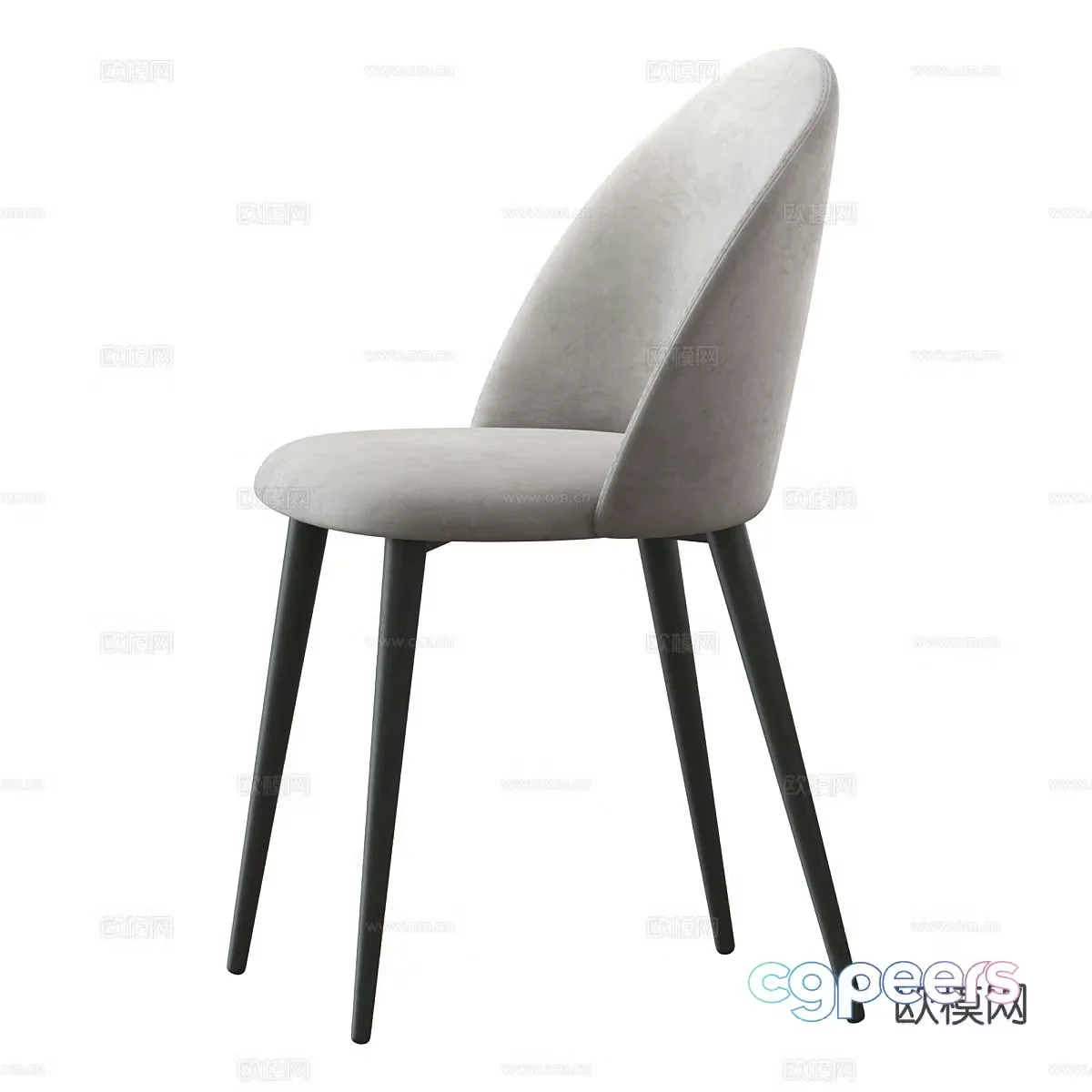 Italian dining chair 3d model