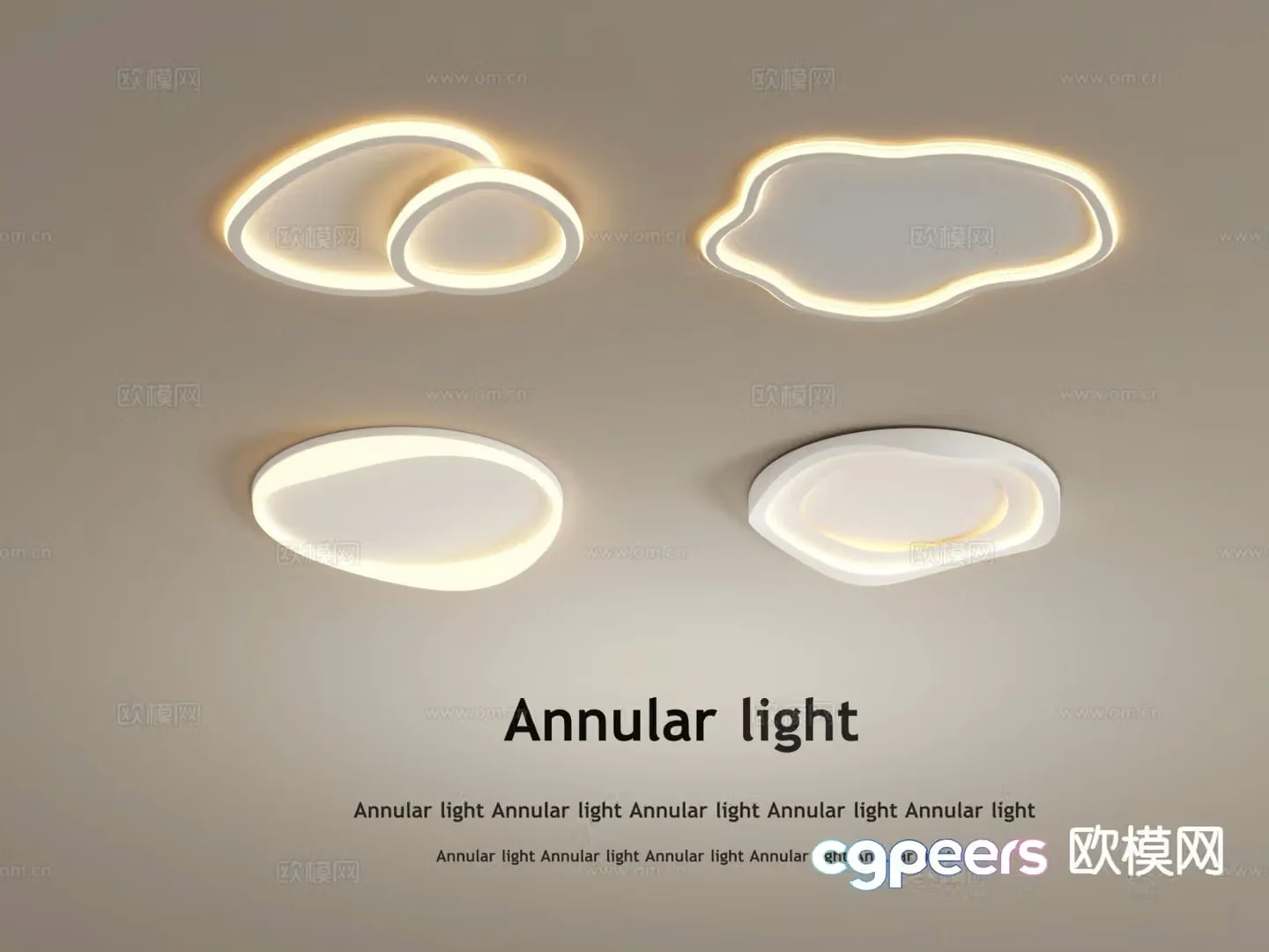Cream style ceiling lamp bedroom lamp d model