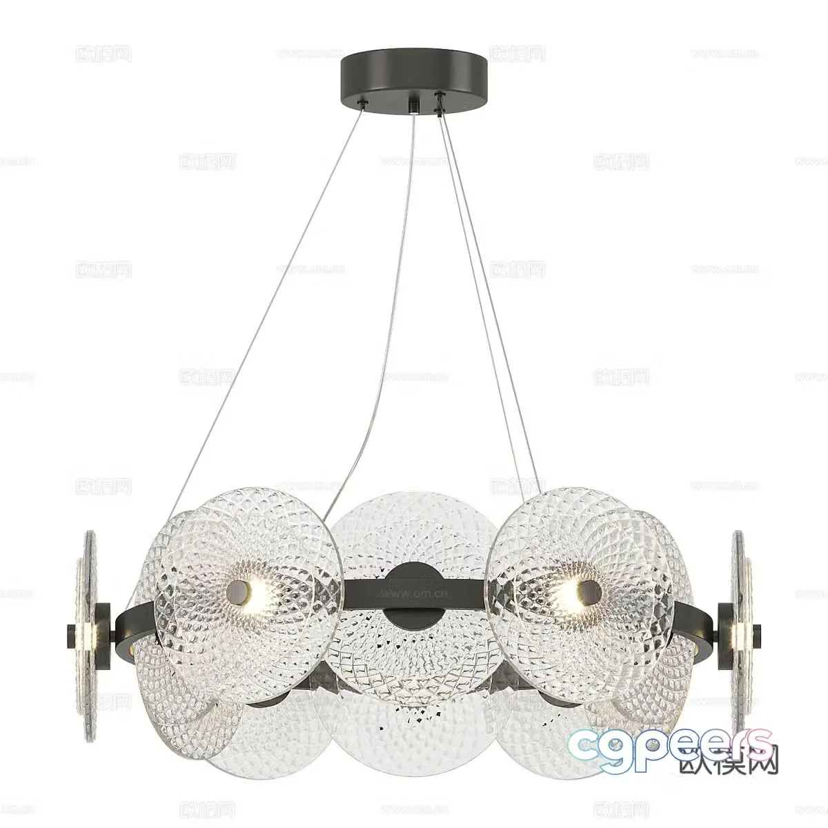 Italian light luxury chandeliers glass chandeliers hall chandeliers restaurant chandeliers bedroom chandeliers 3D model