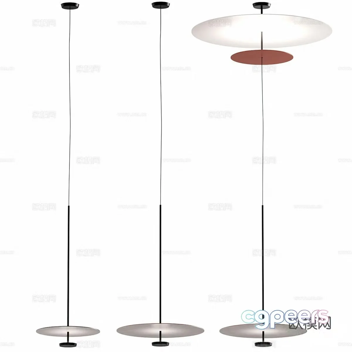 Vibia Modern Minimalist Chandelier Creative Chandelier Bar Chandelier Art Chandelier 3D Model