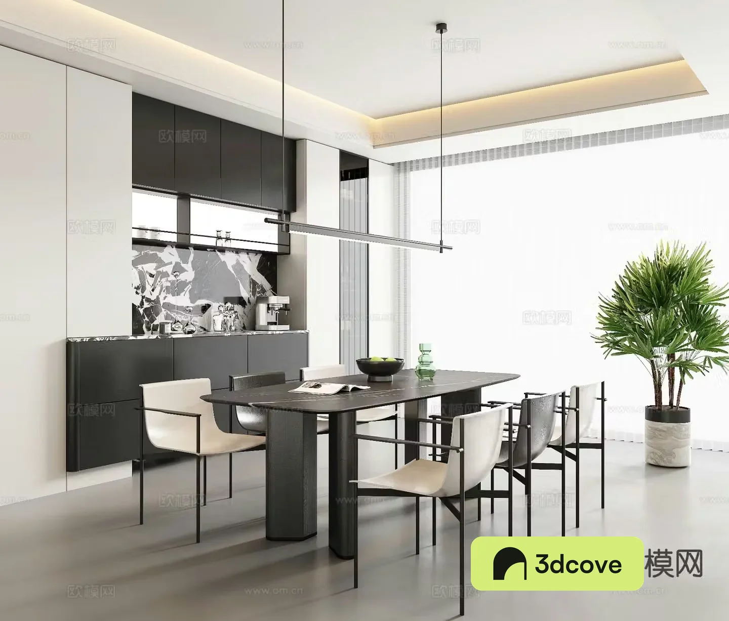 Modern minimalist restaurant